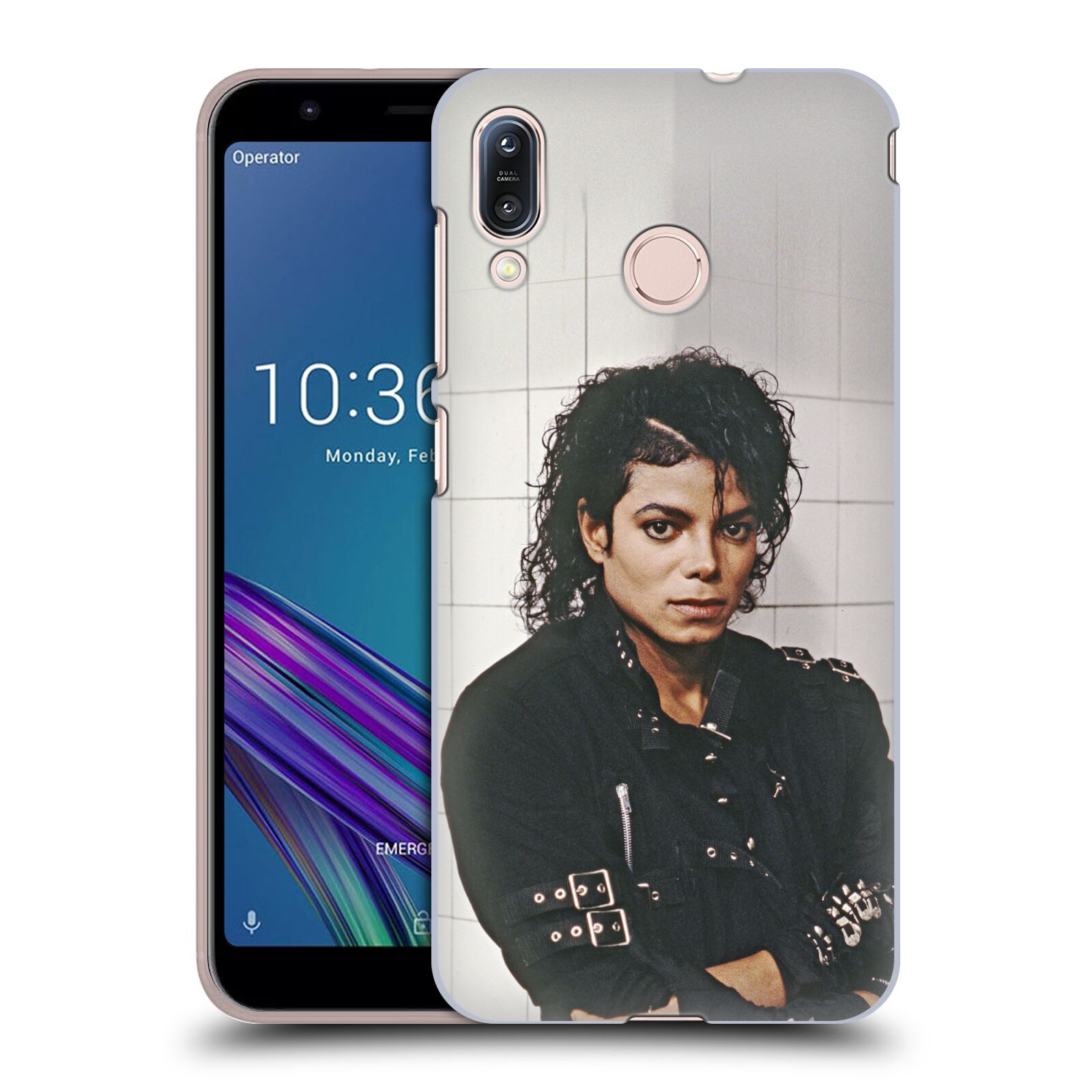 Zadní obal pro mobil Asus Zenfone Max (M1) ZB555KL - HEAD CASE - Zpěvák Michael Jackson - pohled