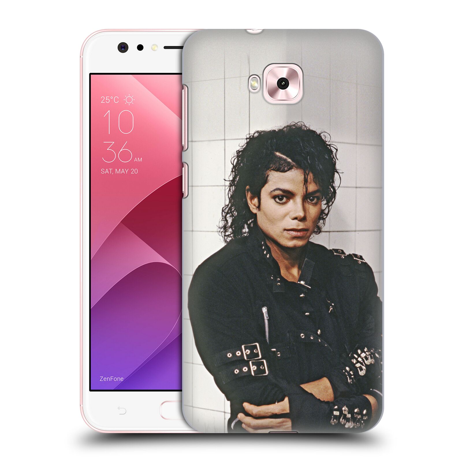 Zadní obal pro mobil Asus Zenfone 4 Selfie ZD553KL - HEAD CASE - Zpěvák Michael Jackson - pohled