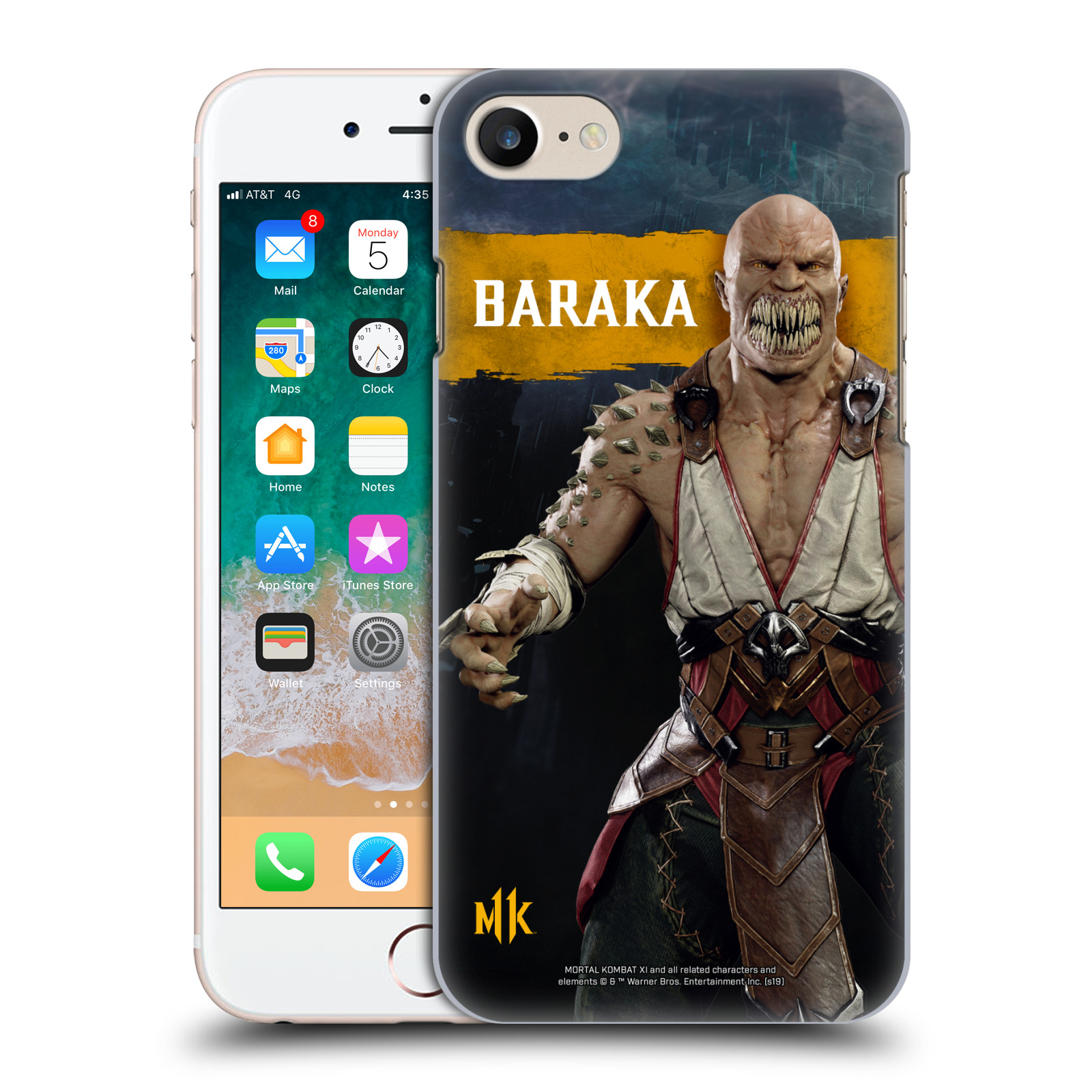 Zadní obal pro mobil Apple Iphone 7/8/SE2020 - HEAD CASE - Mortal Kombat 11 - Baraka