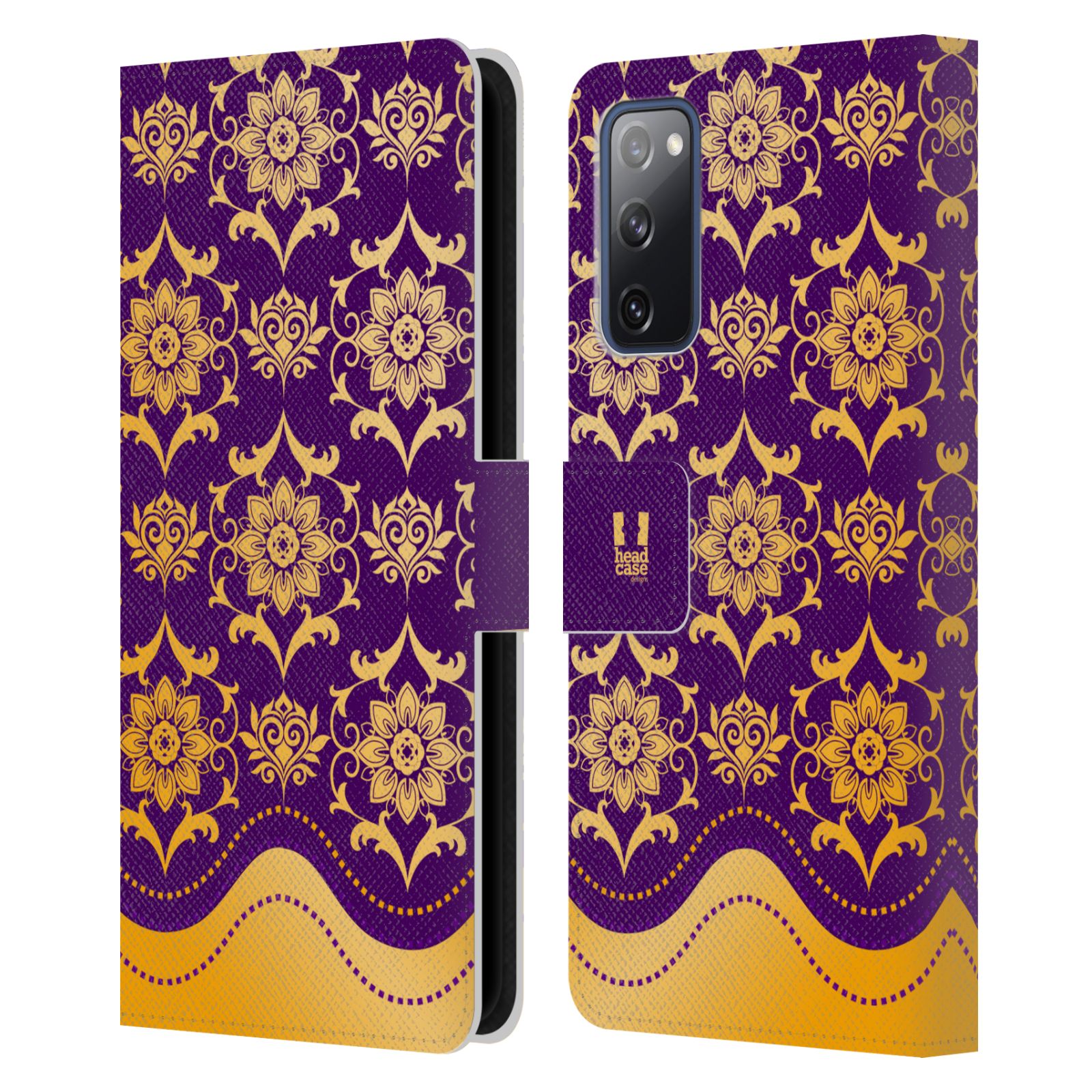 Pouzdro pro mobil Samsung Galaxy S20 FE / S20 FE 5G  - Moderní rudé baroko fialová