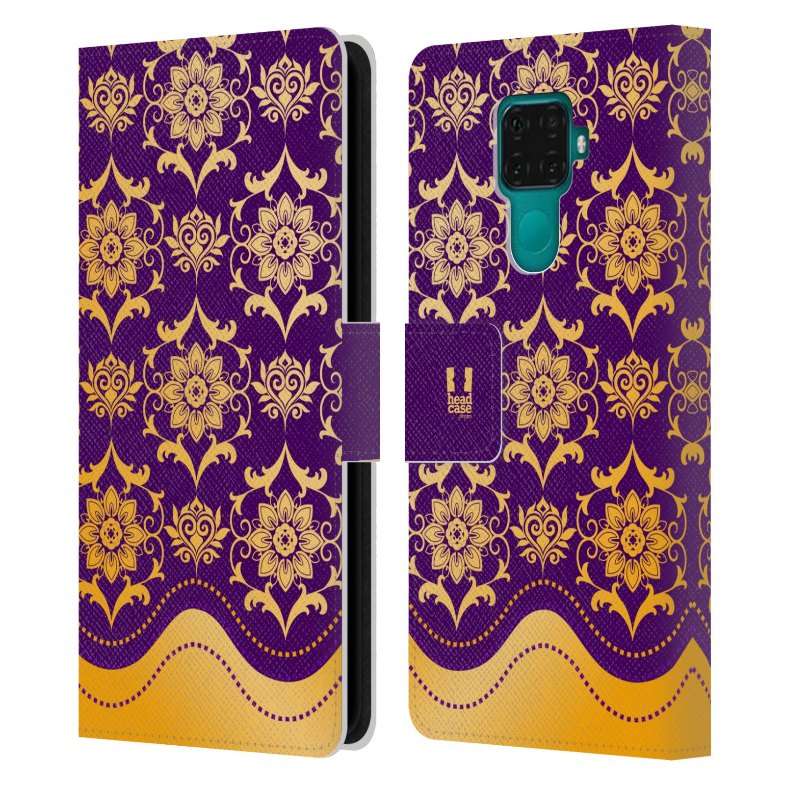 Pouzdro pro mobil Huawei Mate 30 LITE - Moderní rudé baroko fialová