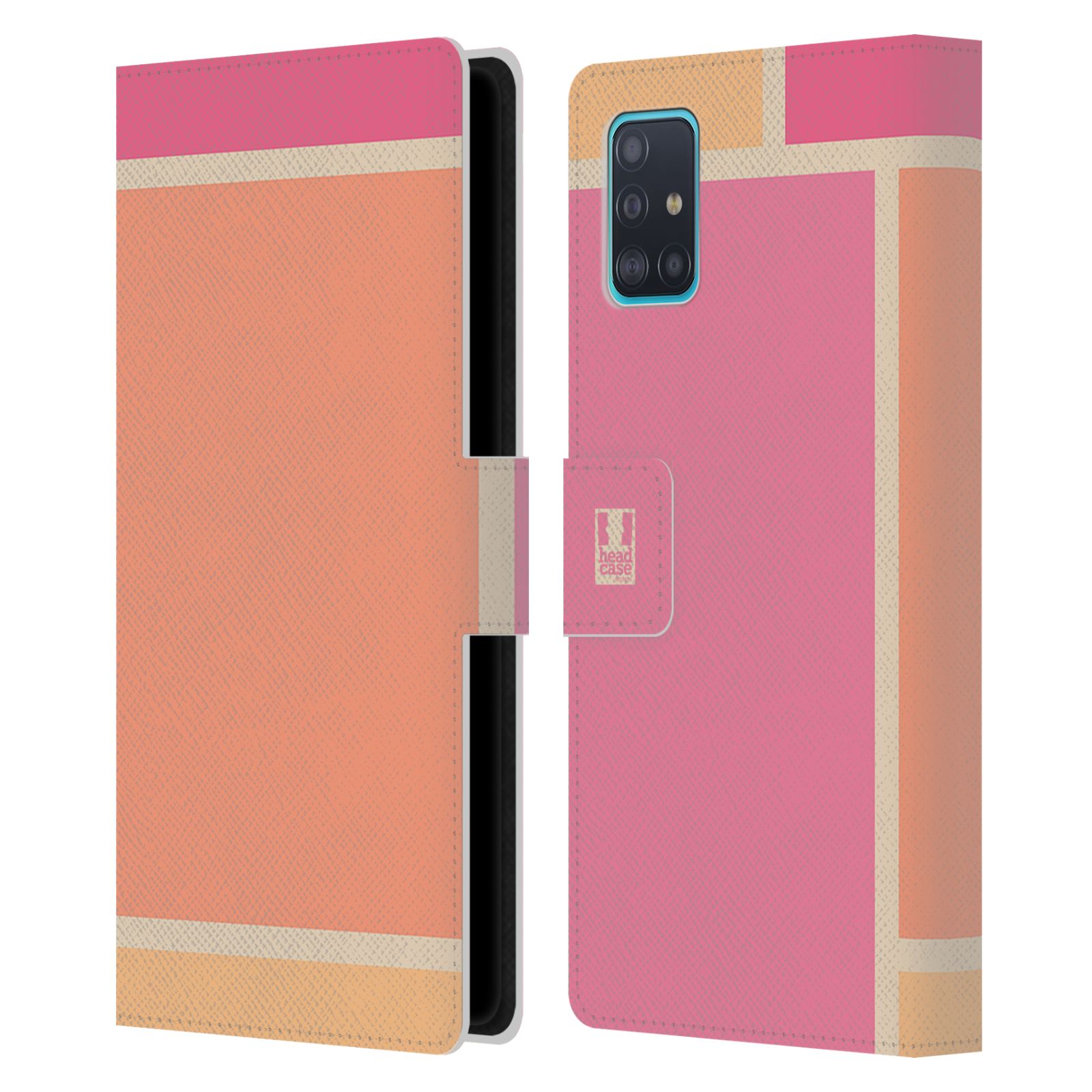 Pouzdro na mobil Samsung Galaxy A51 (A515F) MODERN barevná kostka růžová CANDY