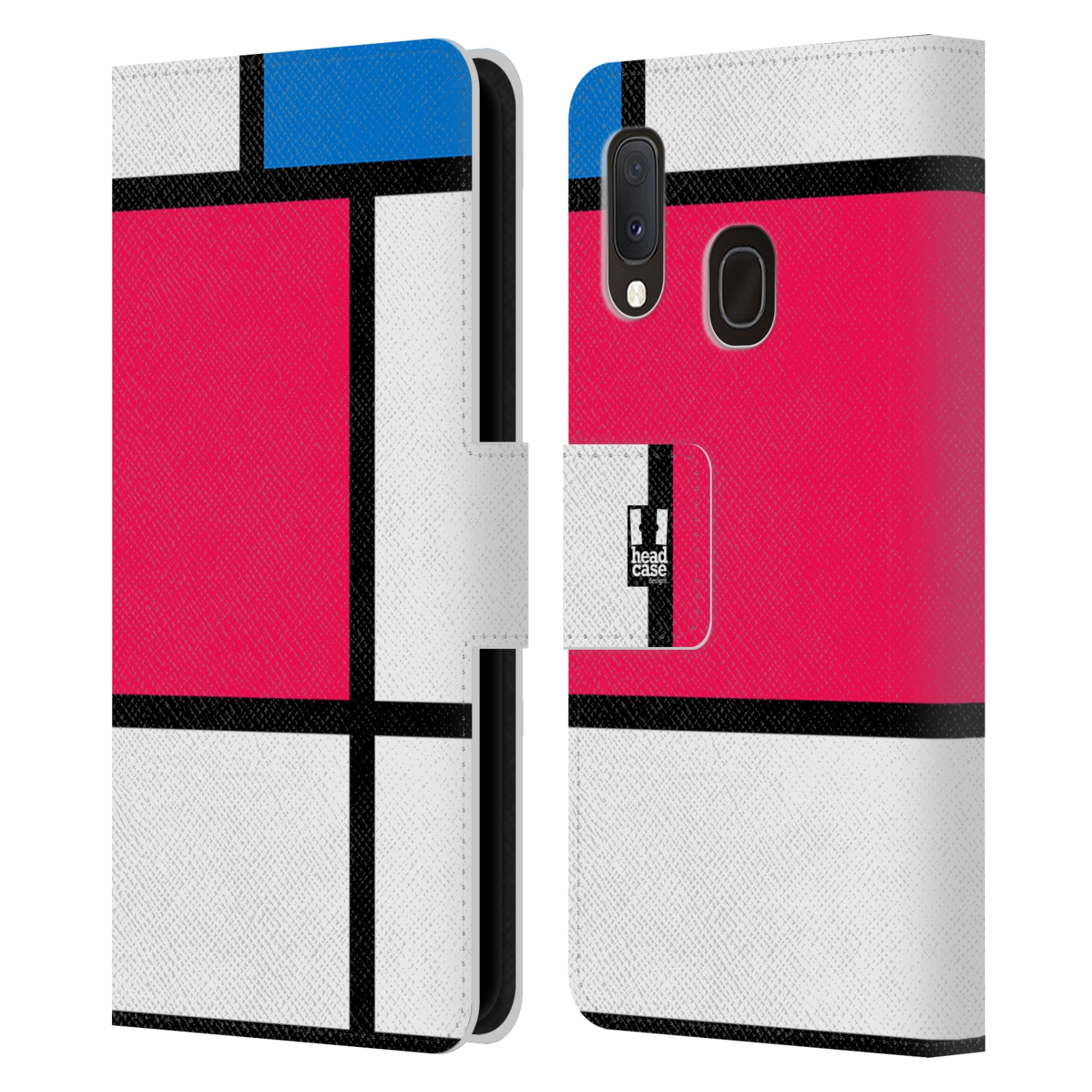 Pouzdro pro mobil Samsung Galaxy A20E - Abstrakt růžová modrá