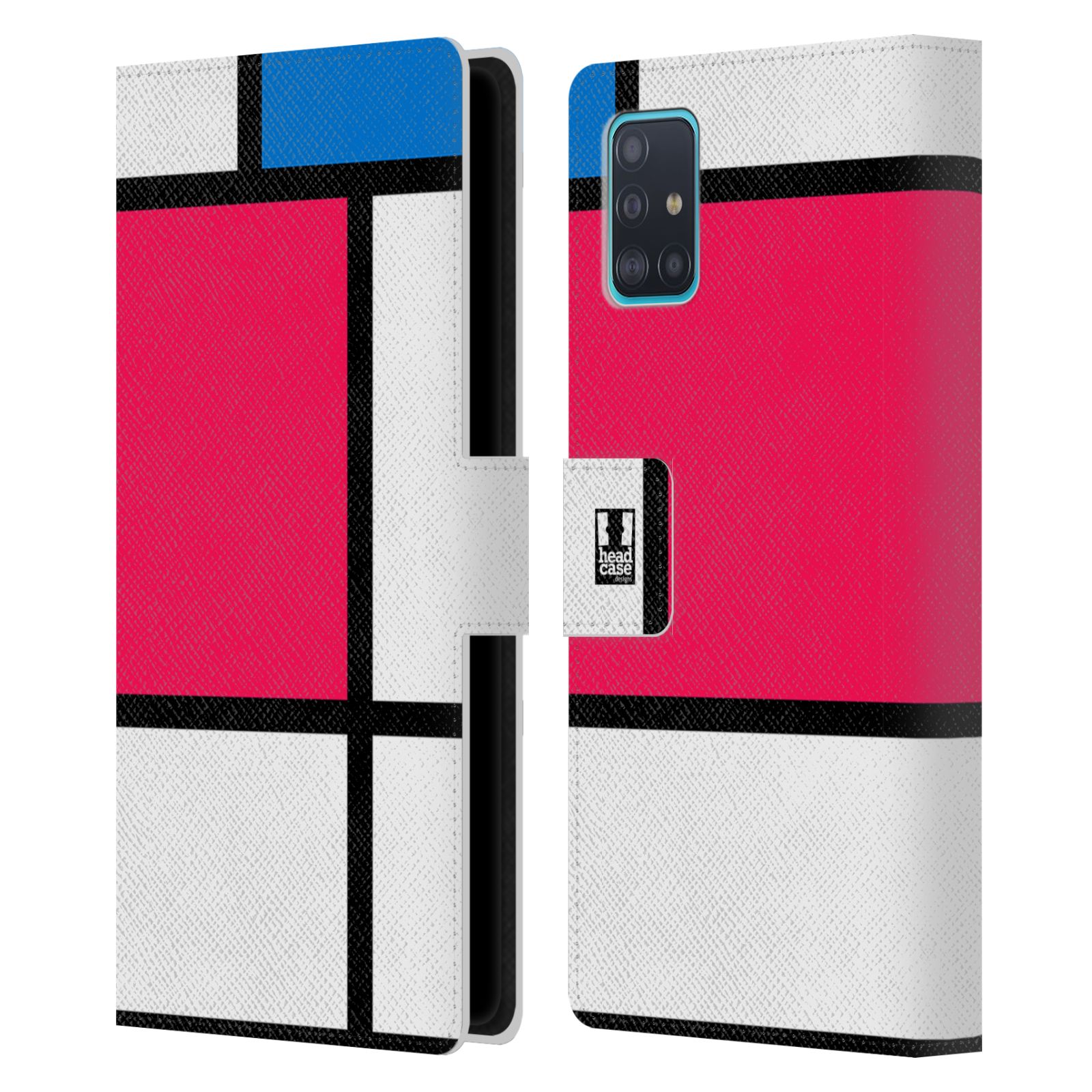 Pouzdro pro mobil Samsung Galaxy A51 - Abstrakt růžová modrá