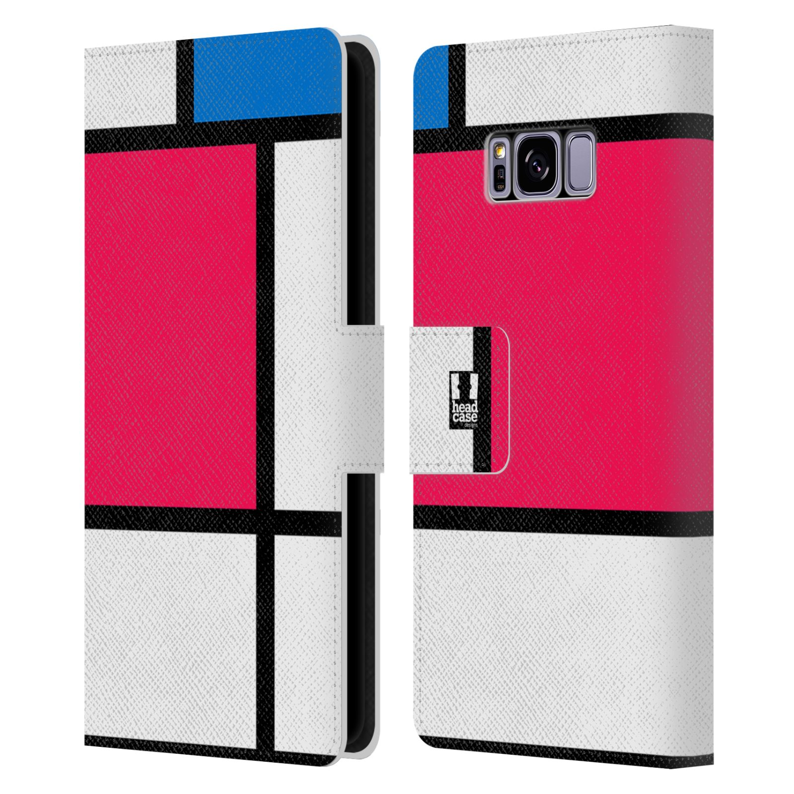 Pouzdro pro mobil Samsung Galaxy S8 - Abstrakt růžová modrá