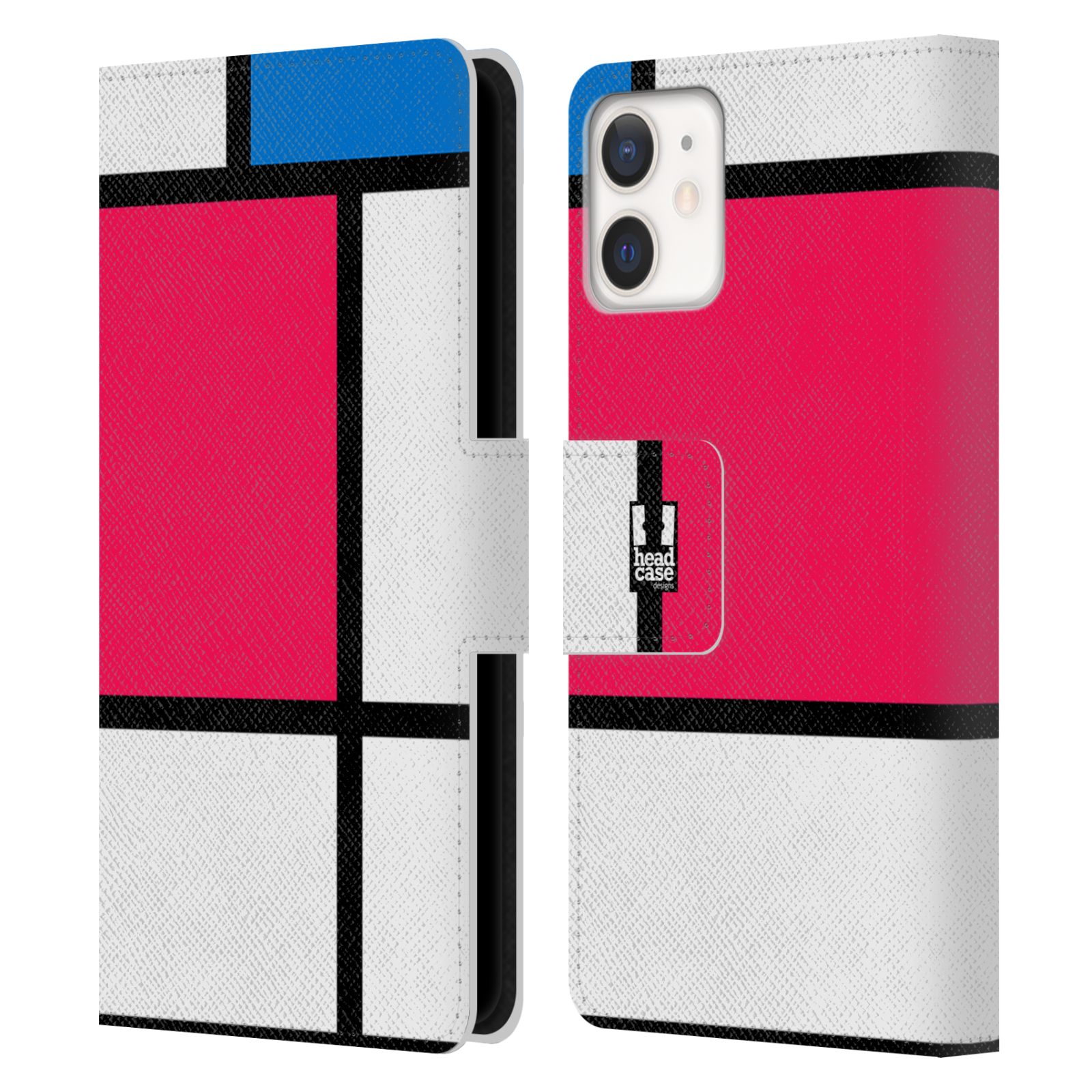 Pouzdro pro mobil Apple Iphone 12 MINI - Abstrakt růžová modrá