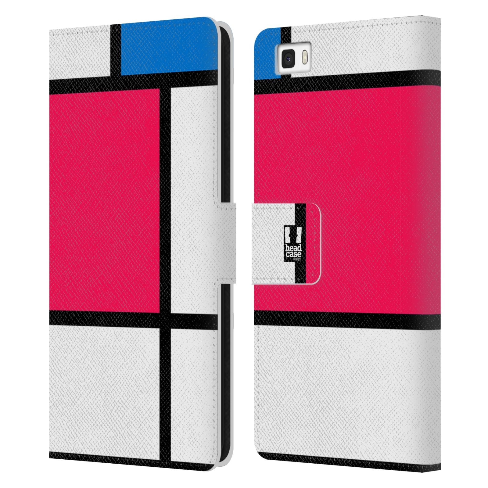 Pouzdro pro mobil Huawei P8 LITE - Abstrakt růžová modrá
