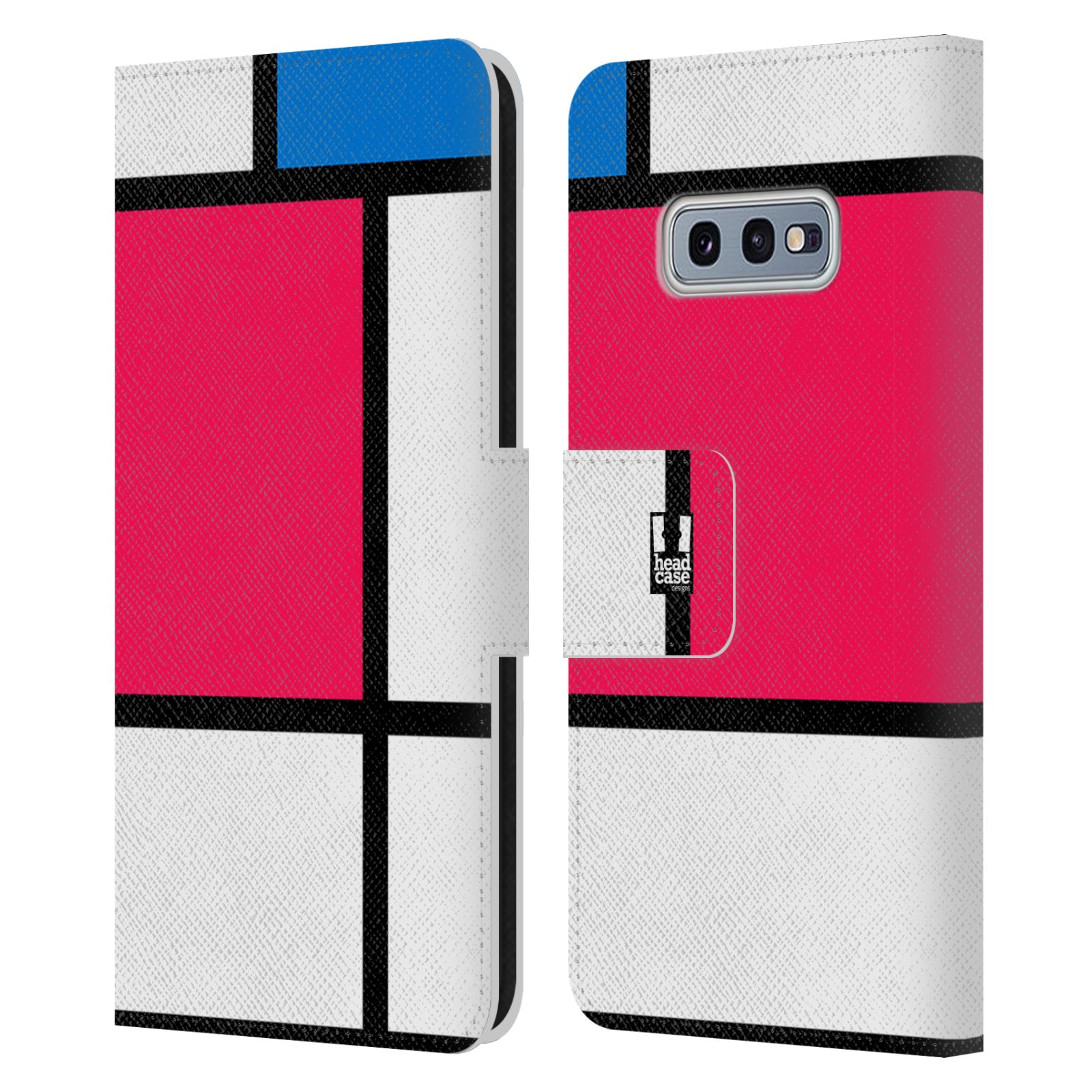 Pouzdro pro mobil Samsung Galaxy S10e  - Abstrakt růžová modrá