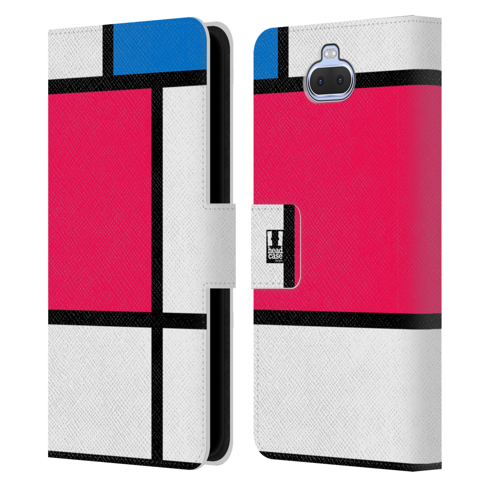 Pouzdro pro mobil Sony Xperia 10 / Xperia XA3  - Abstrakt růžová modrá