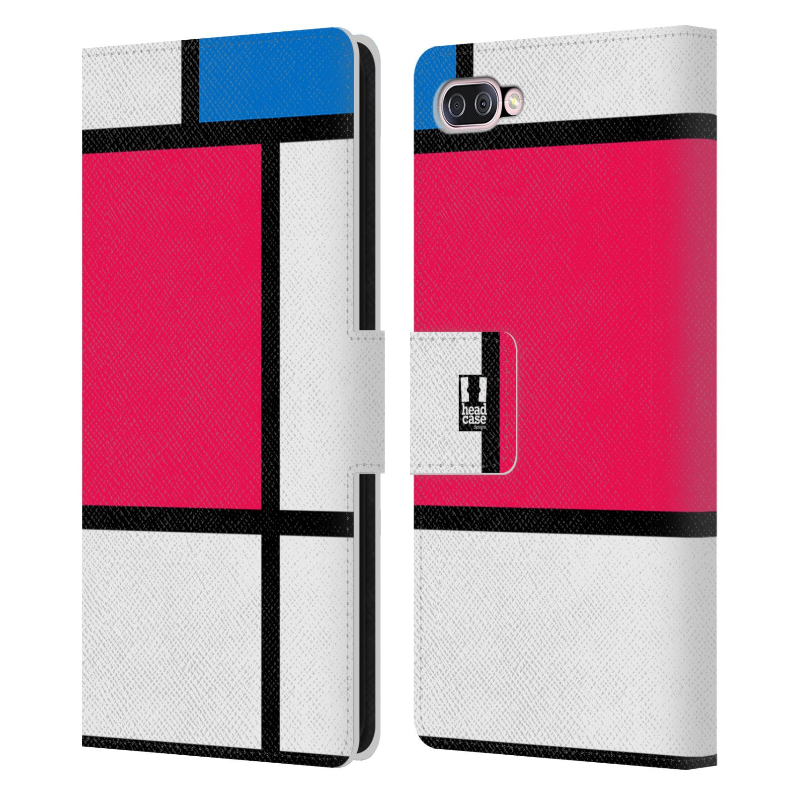 Pouzdro pro mobil Asus Zenfone 4 Max (ZC554KL)  - Abstrakt růžová modrá