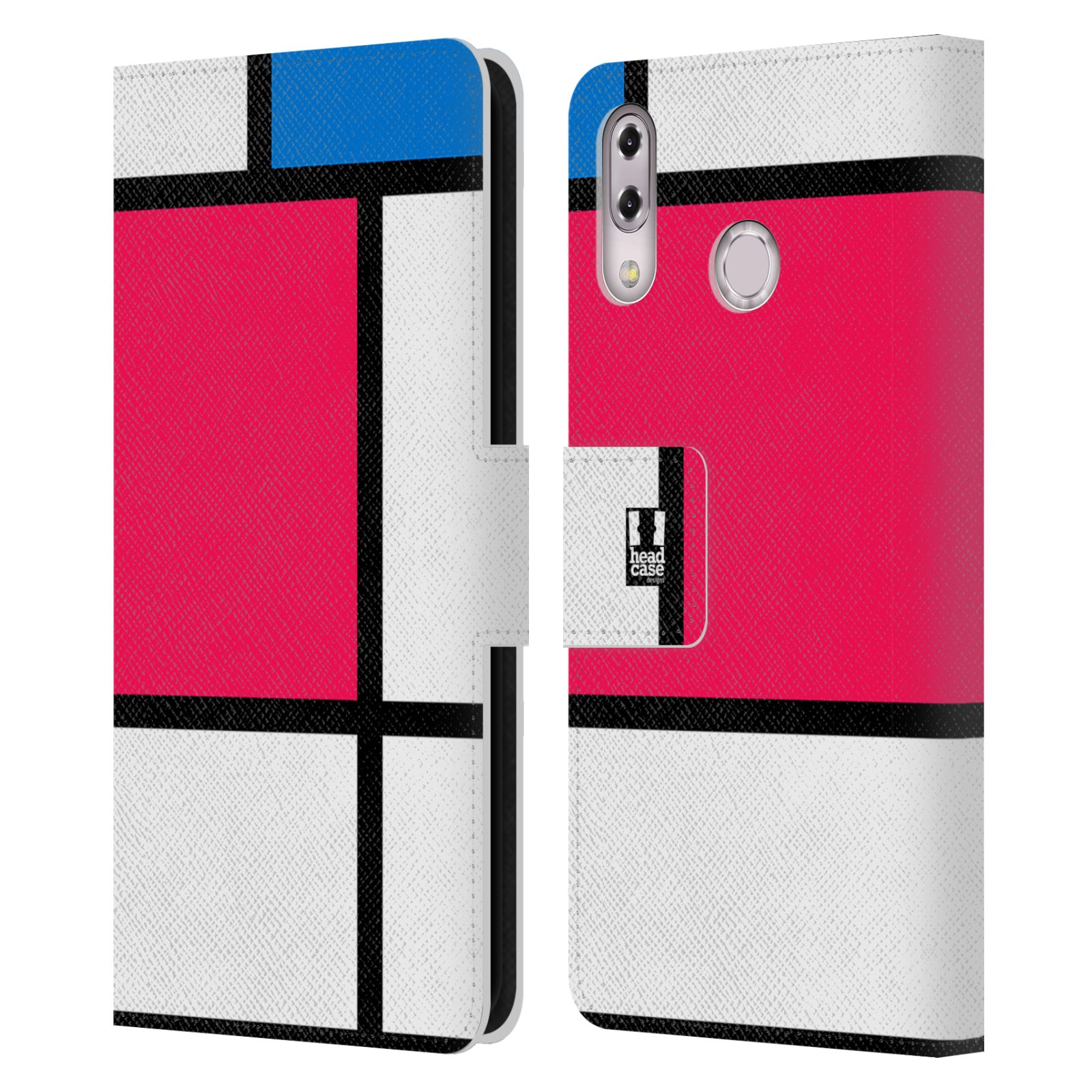 Pouzdro pro mobil Asus Zenfone 5z ZS620KL, 5 ZE620KL  - Abstrakt růžová modrá
