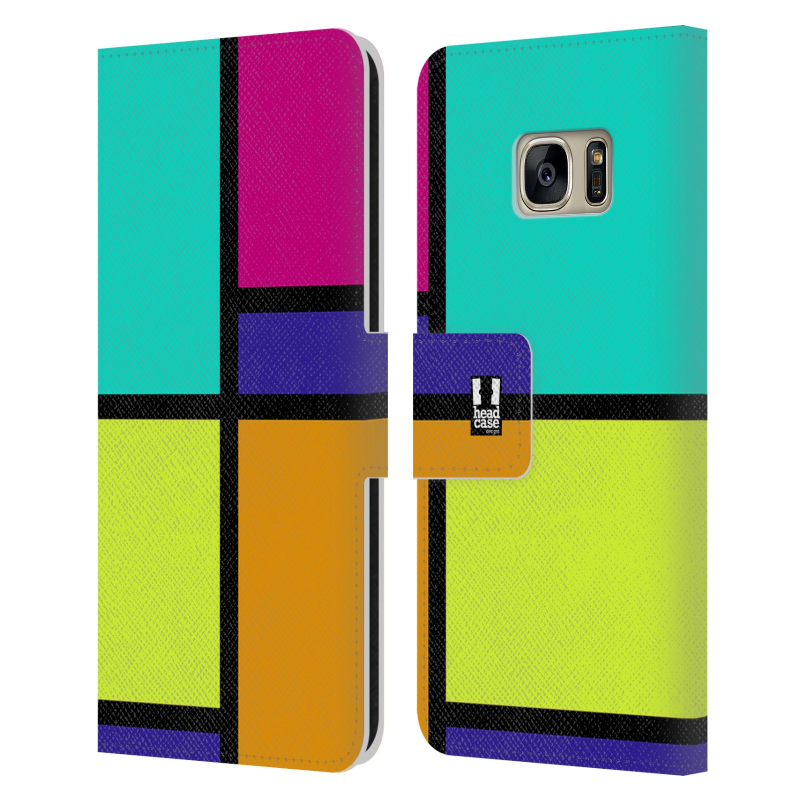 Pouzdro pro mobil Samsung Galaxy S7 - Abstrakt modern barevná kostka