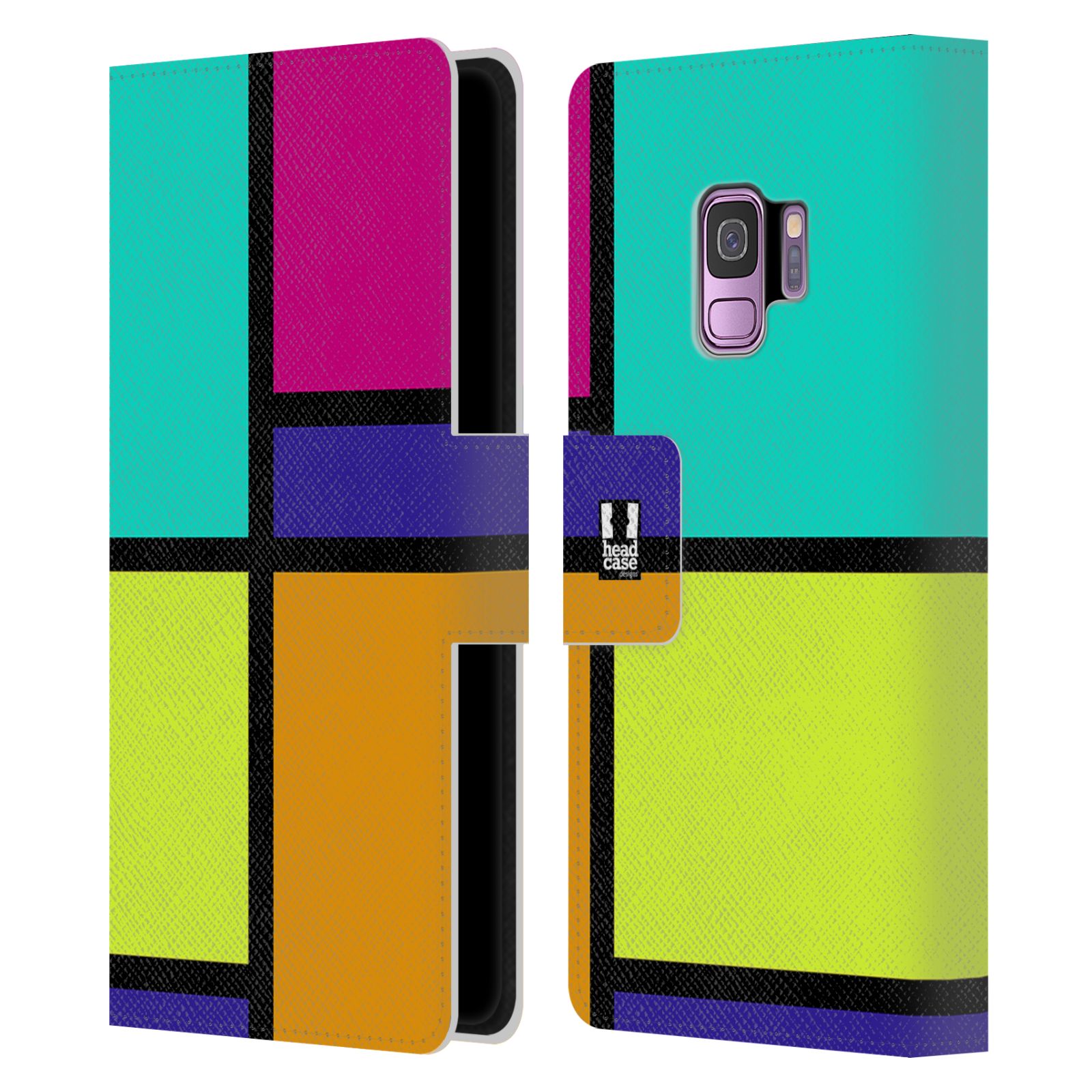 Pouzdro pro mobil Samsung Galaxy S9 - Abstrakt modern barevná kostka