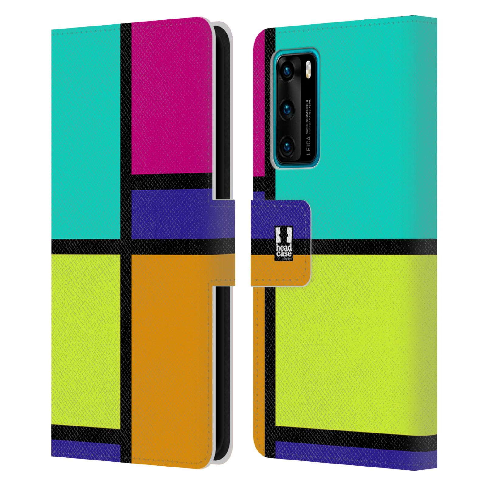 Pouzdro pro mobil Huawei P40 - Abstrakt modern barevná kostka
