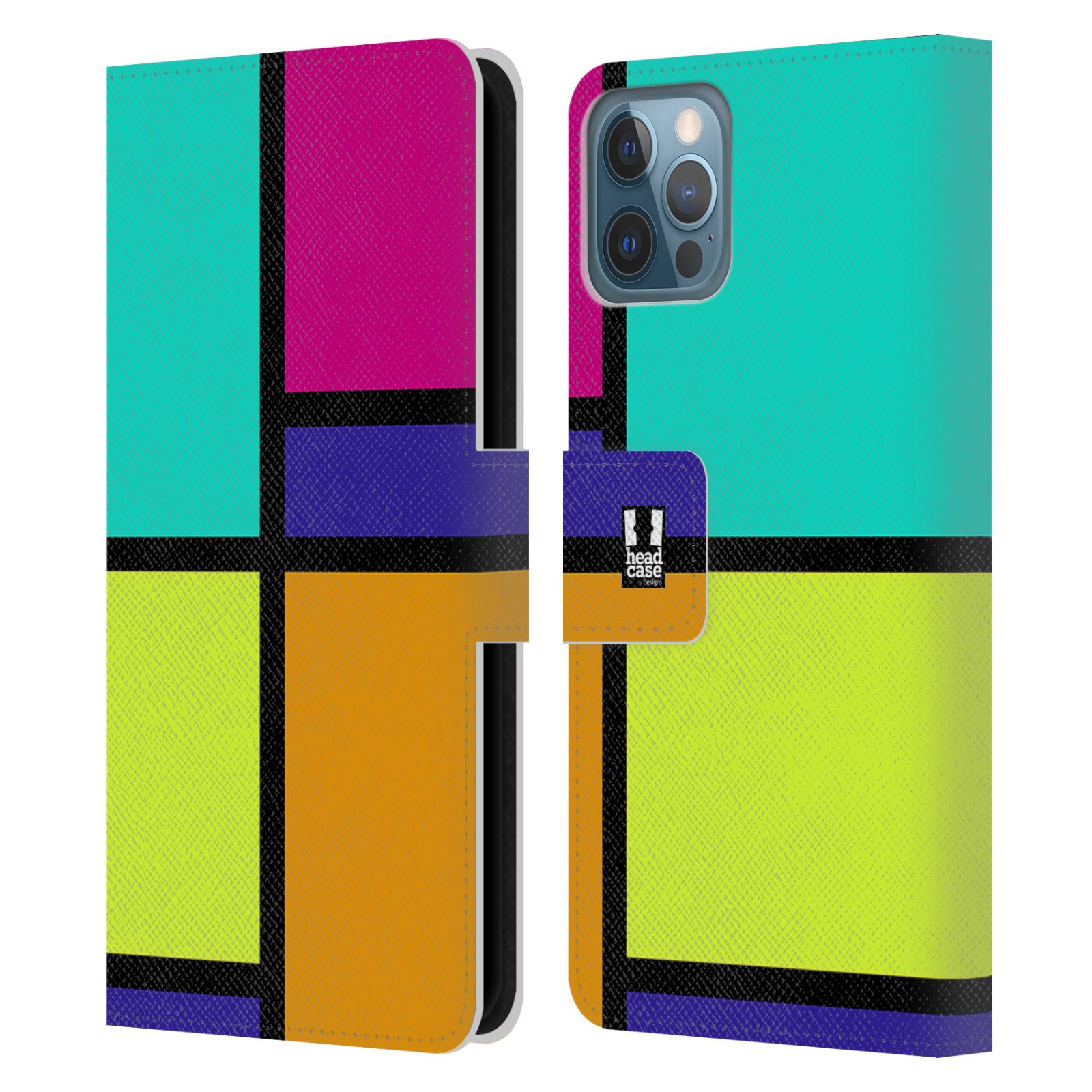 Pouzdro pro mobil Apple Iphone 12 / 12 Pro - Abstrakt modern barevná kostka