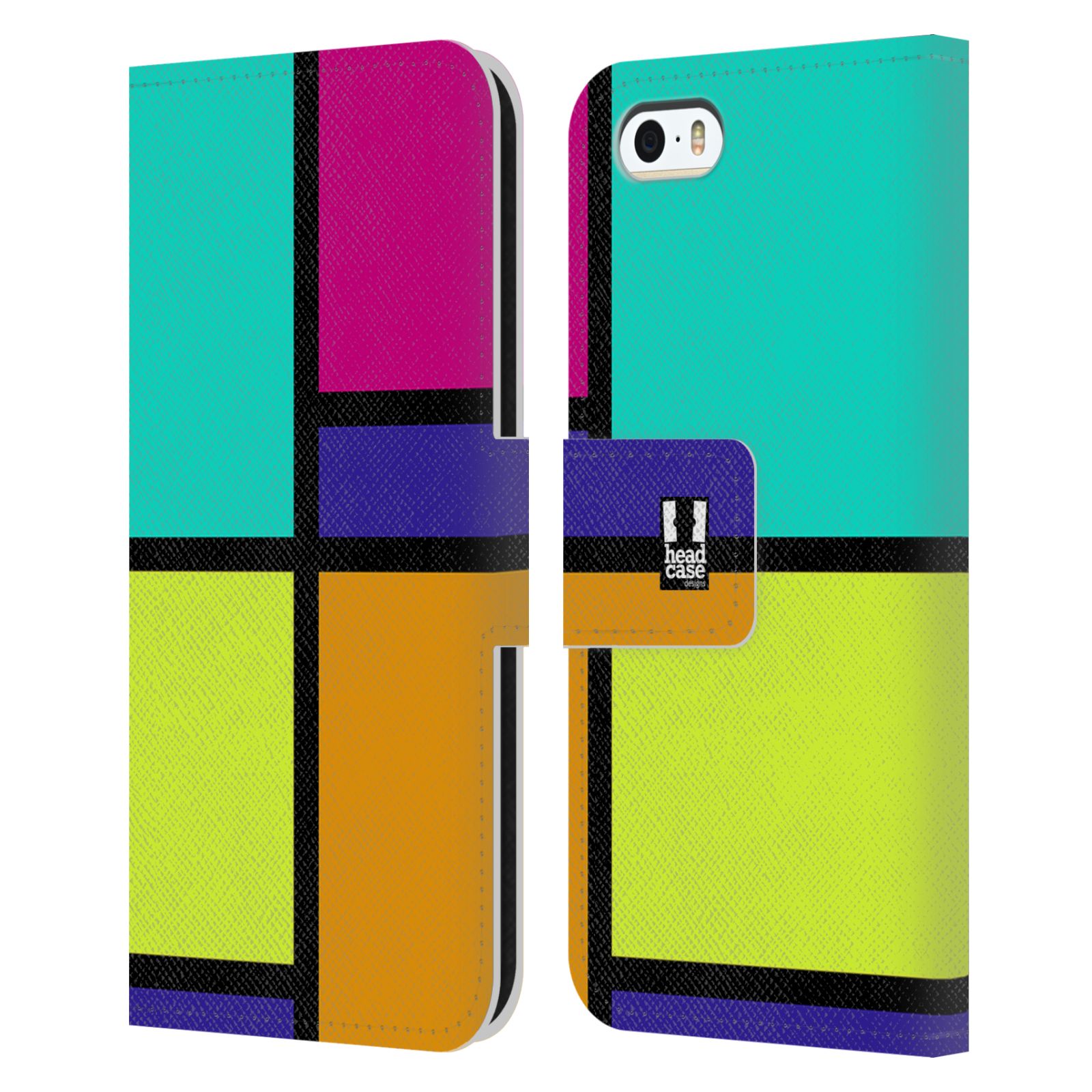 Pouzdro pro mobil Apple Iphone 5 / 5S / SE 2015 - Abstrakt modern barevná kostka