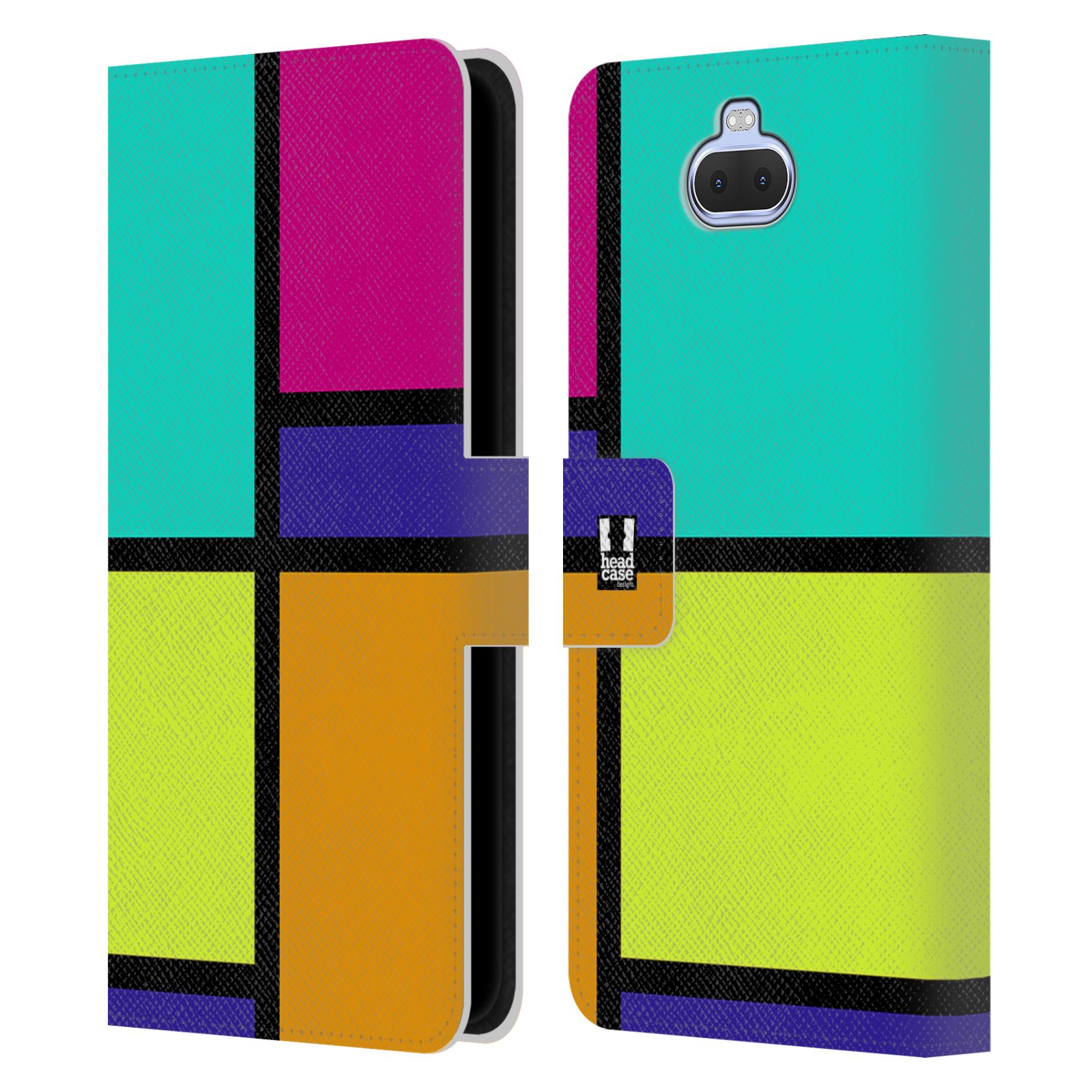 Pouzdro pro mobil Sony Xperia 10 / Xperia XA3  - Abstrakt modern barevná kostka