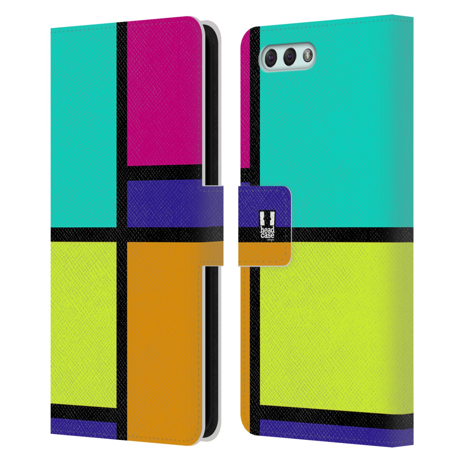 Pouzdro pro mobil Asus Zenfone 4 ZE554KL  - Abstrakt modern barevná kostka