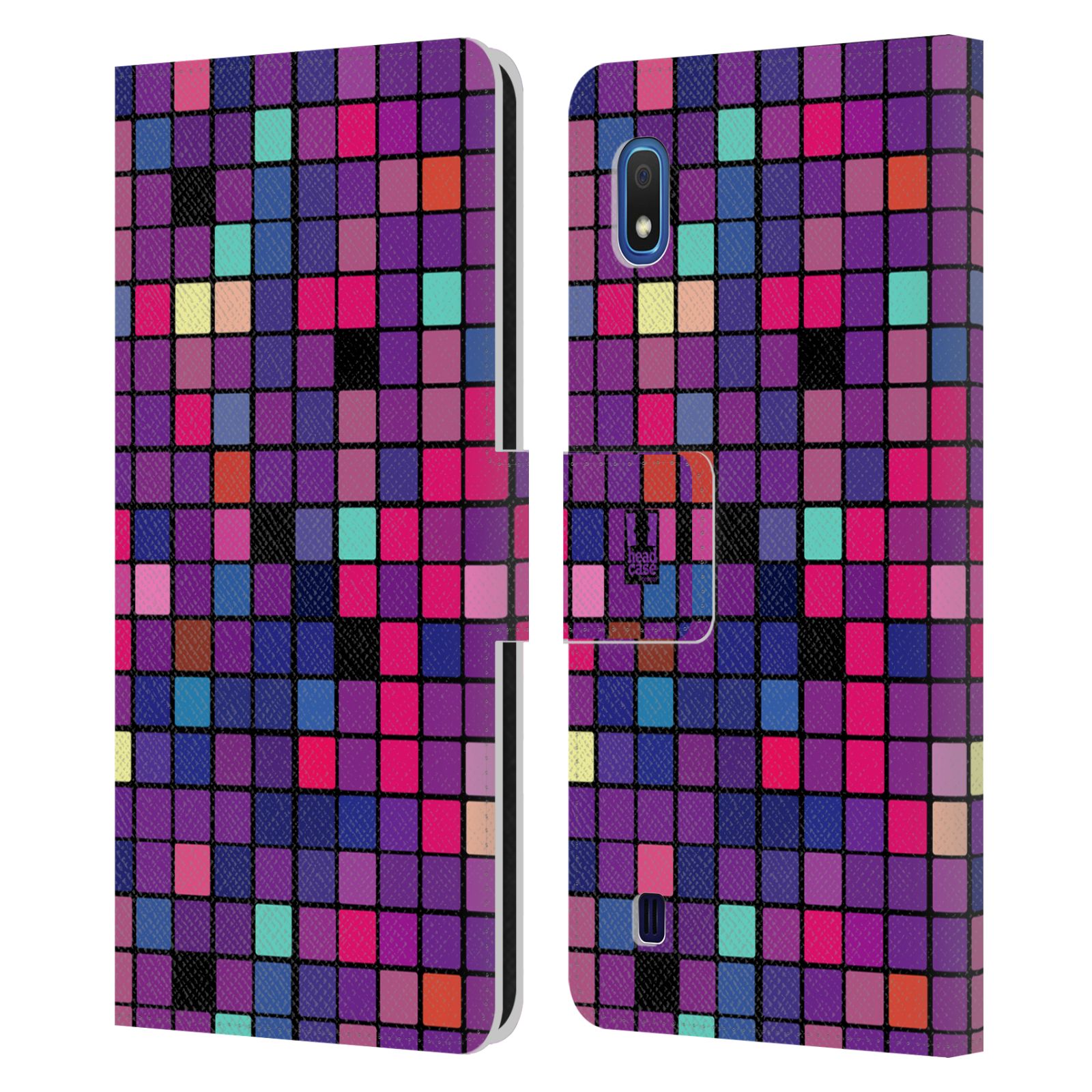 Pouzdro na mobil Samsung Galaxy A10 DISKO kostičky fialová DISKO