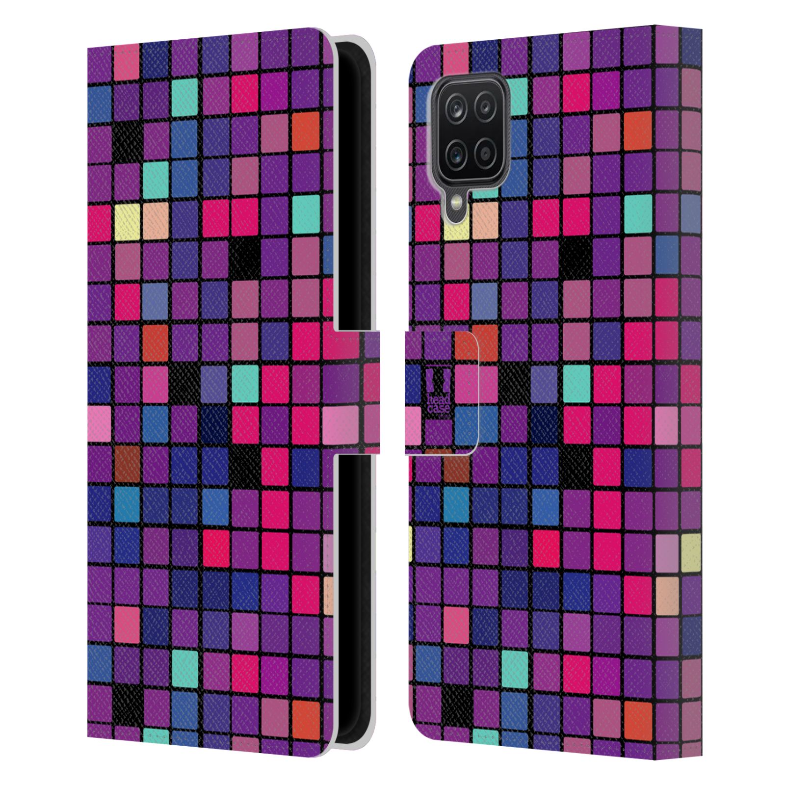 Pouzdro pro mobil Samsung Galaxy A12  - Disko style fialová