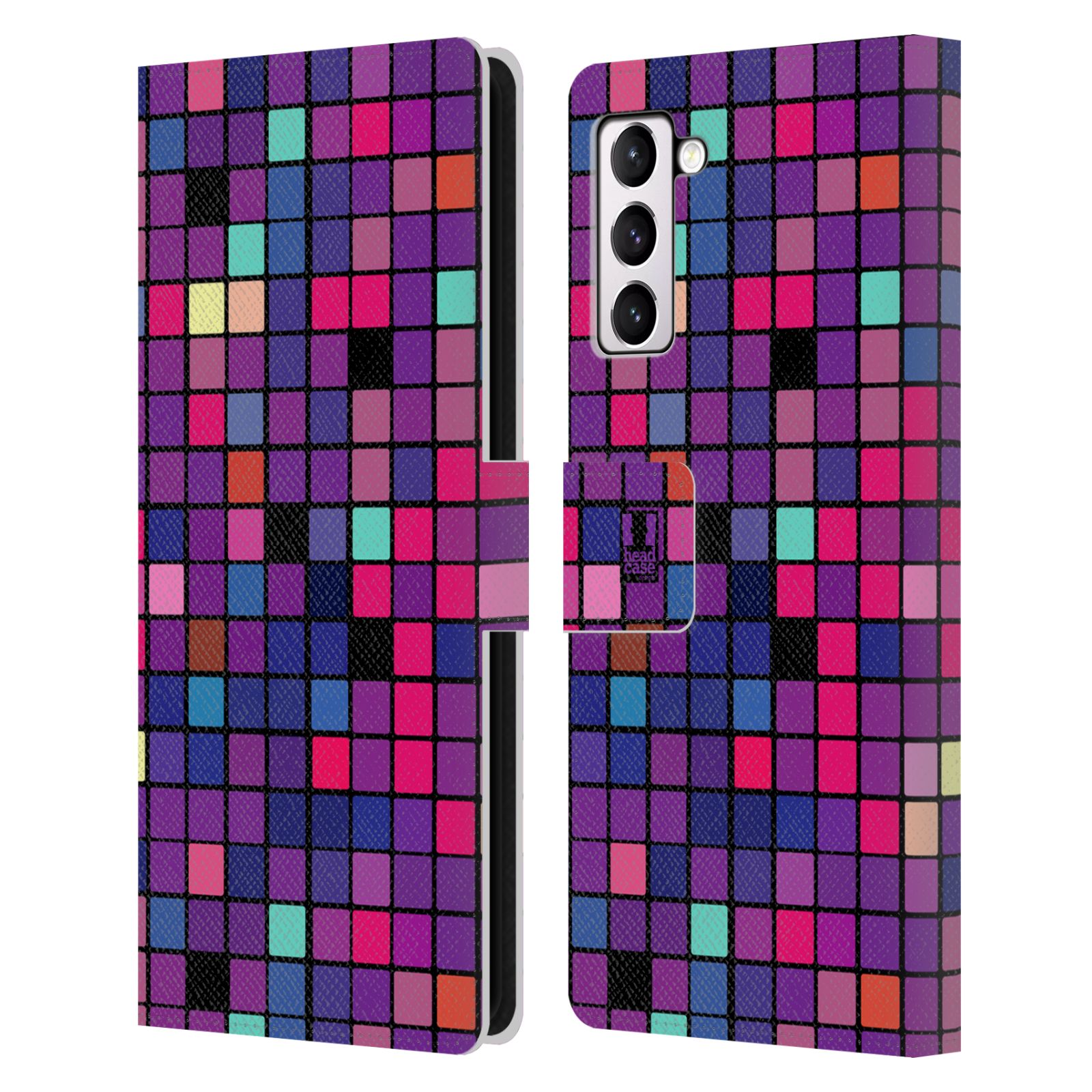 Pouzdro pro mobil Samsung Galaxy S21+ 5G  - Disko style fialová