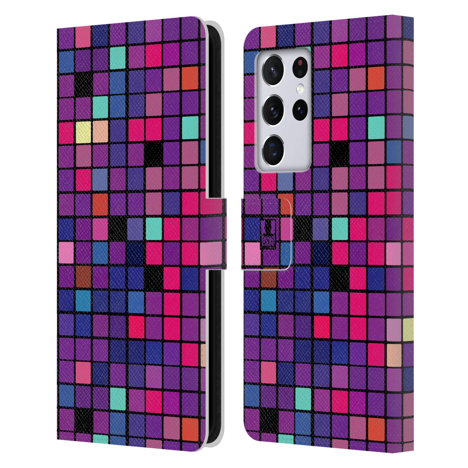Pouzdro pro mobil Samsung Galaxy S21 ULTRA 5G  - Disko style fialová