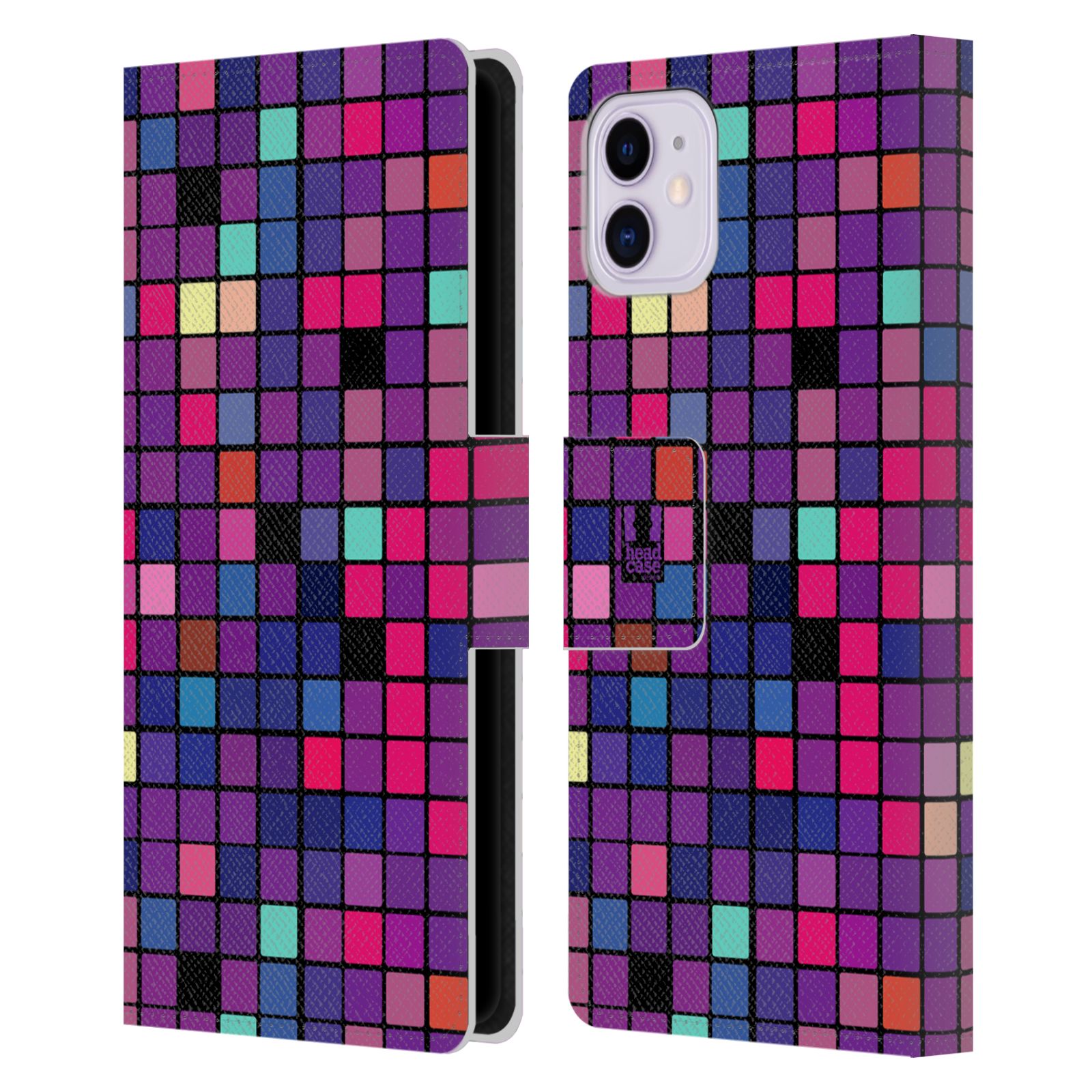 Pouzdro na mobil Apple Iphone 11 DISKO kostičky fialová DISKO