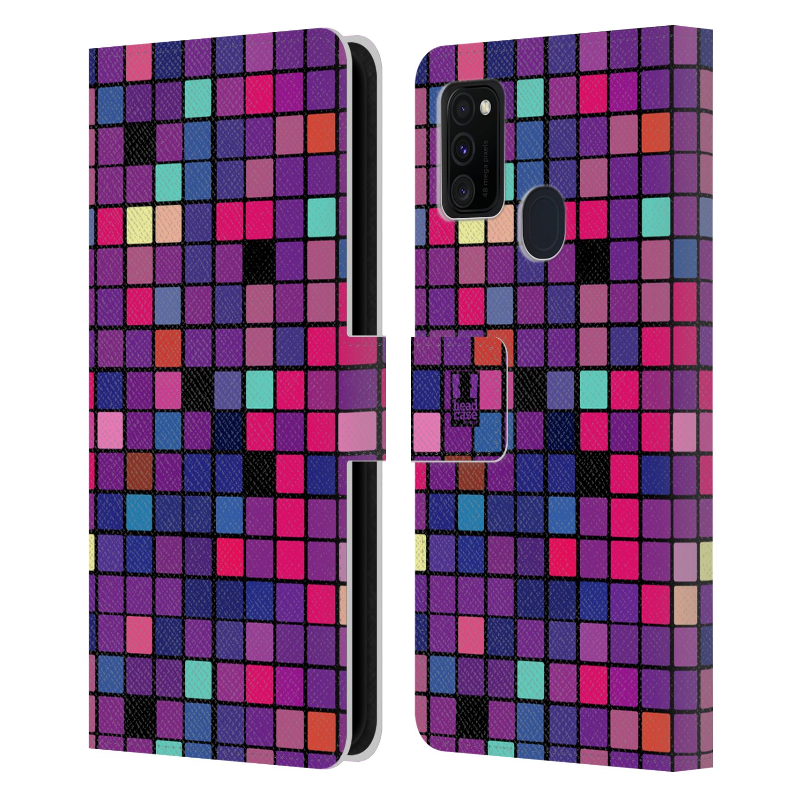 Pouzdro pro mobil Samsung Galaxy M21 - Disko style fialová