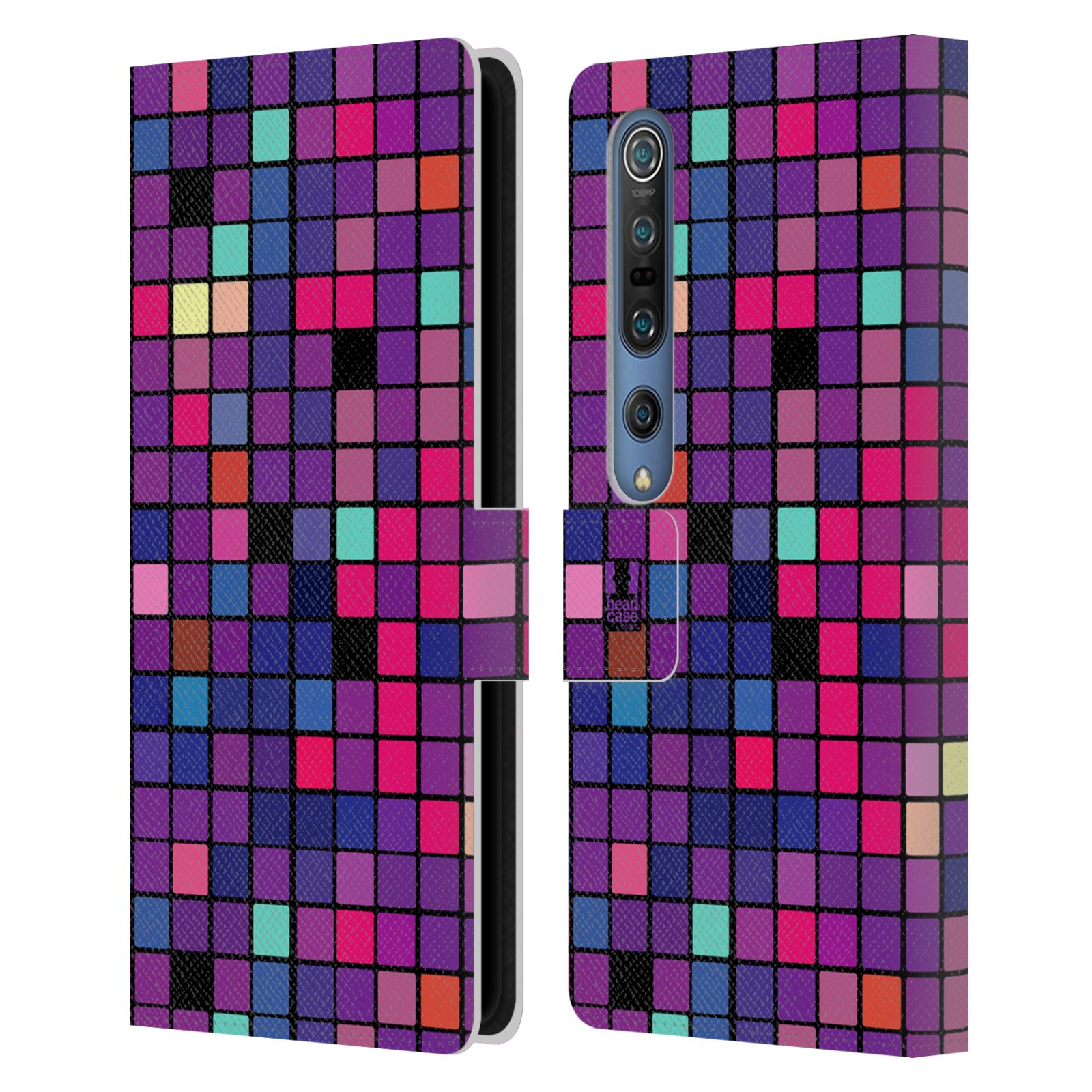 Pouzdro pro mobil Xiaomi Mi 10 / Mi 10 Pro  - Disko style fialová