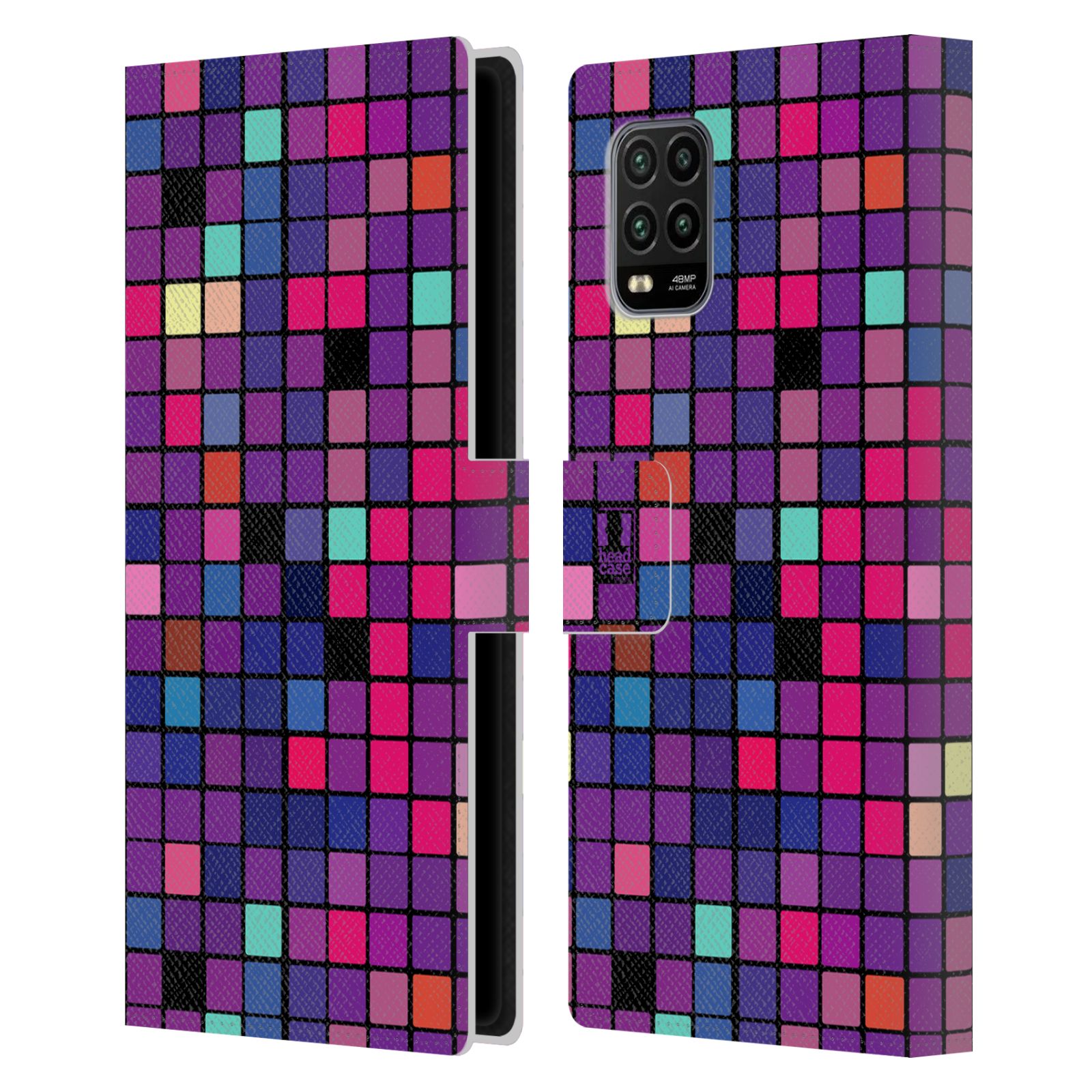 Pouzdro pro mobil Xiaomi Mi 10 LITE  - Disko style fialová