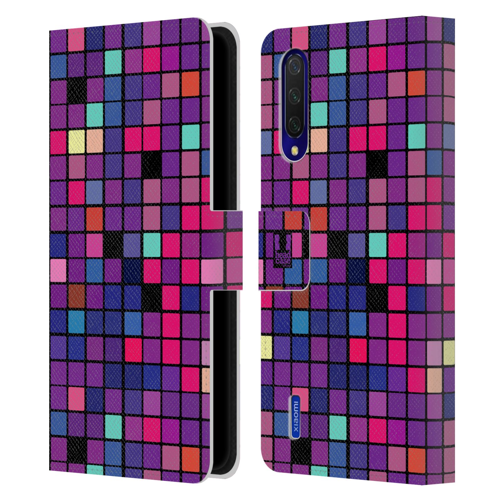 Pouzdro pro mobil Xiaomi Mi 9 LITE  - Disko style fialová