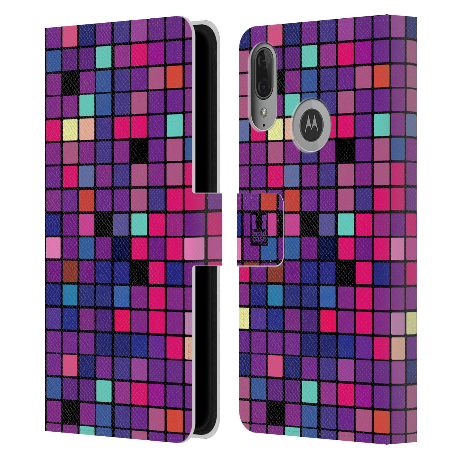 Pouzdro pro mobil Motorola Moto E6 PLUS  - Disko style fialová