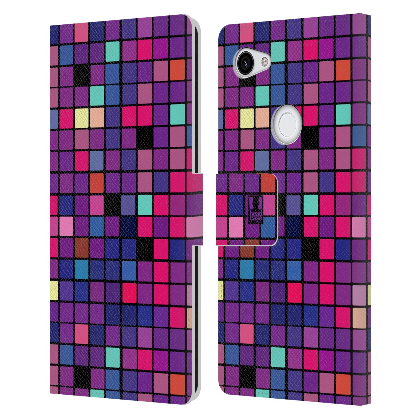 Pouzdro pro mobil Google Pixel 3A XL  - Disko style fialová