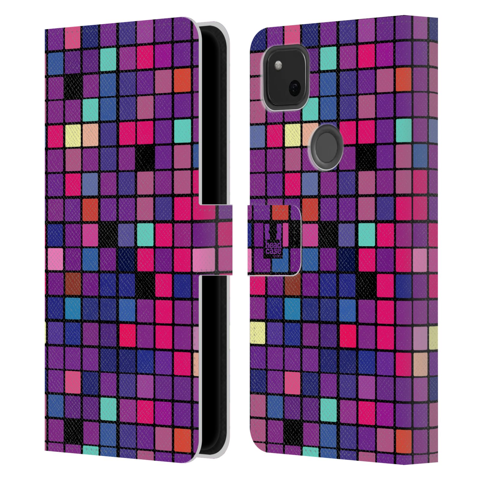 Pouzdro pro mobil Google Pixel 4A  - Disko style fialová