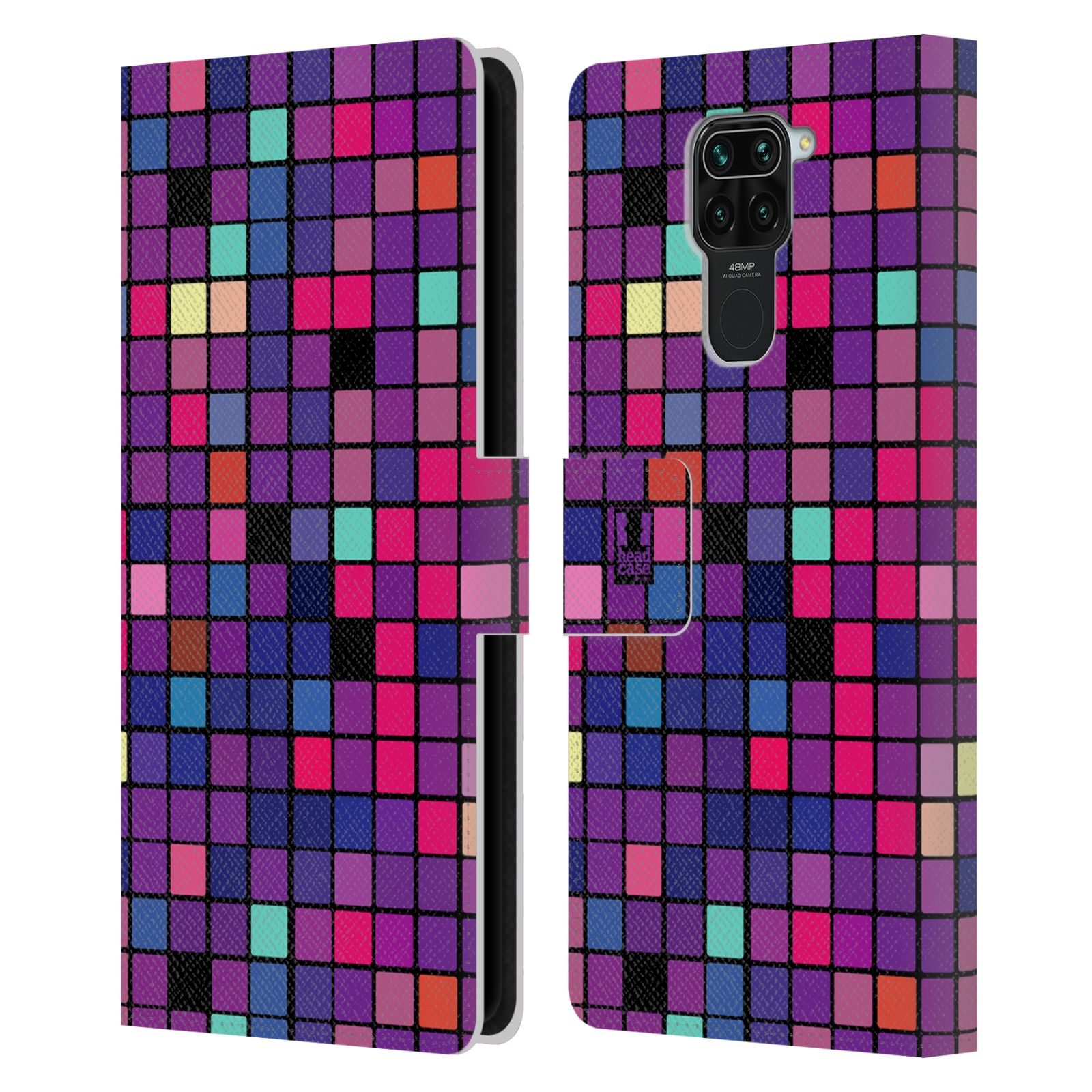 Pouzdro pro mobil Xiaomi Redmi Note 9  - Disko style fialová