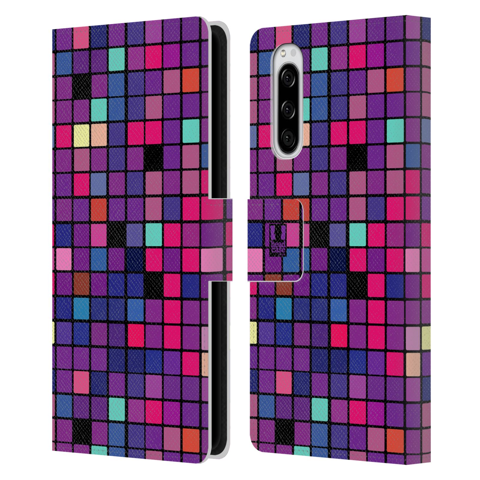 Pouzdro pro mobil Sony Xperia 5  - Disko style fialová