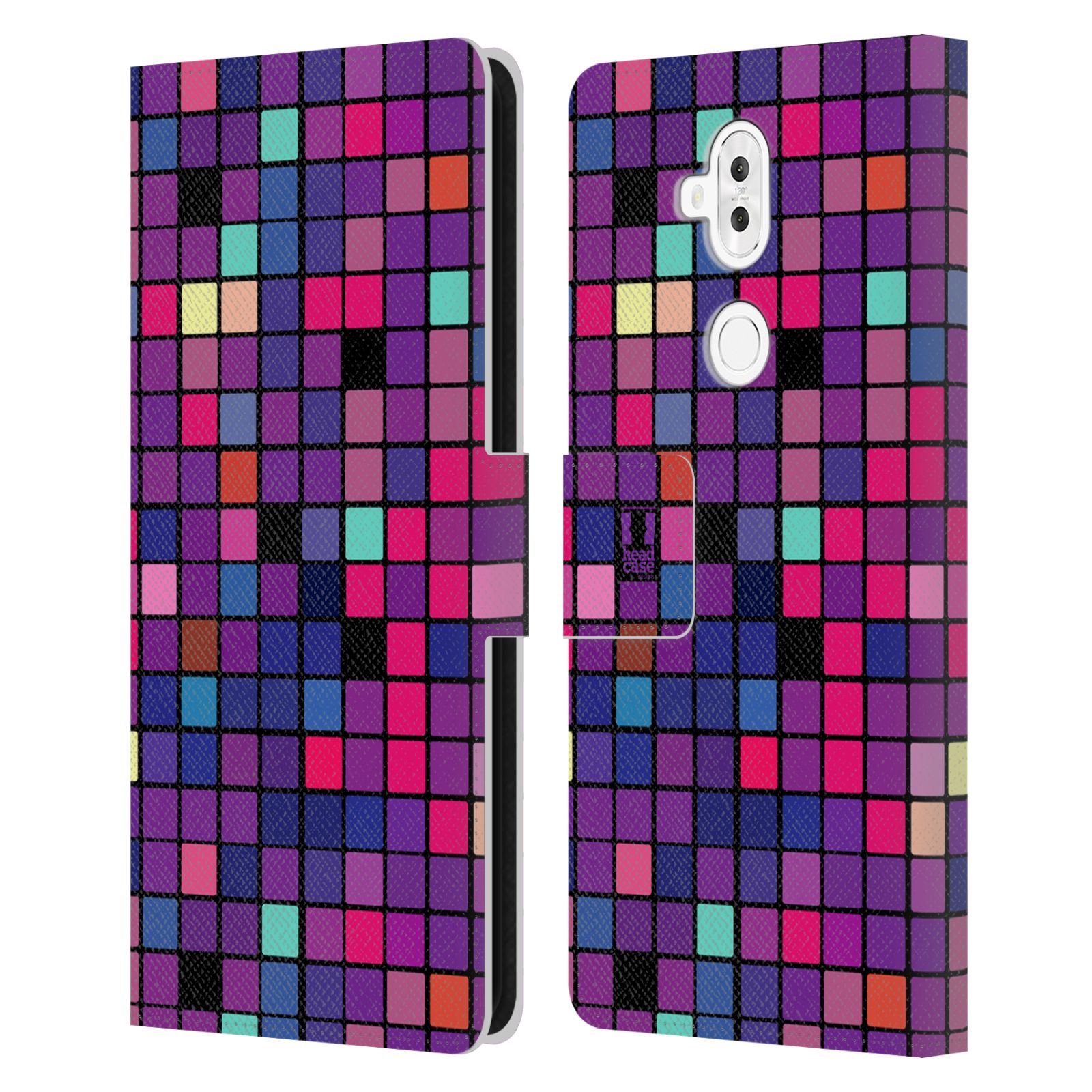 Pouzdro pro mobil Asus Zenfone 5 Lite ZC600KL  - Disko style fialová