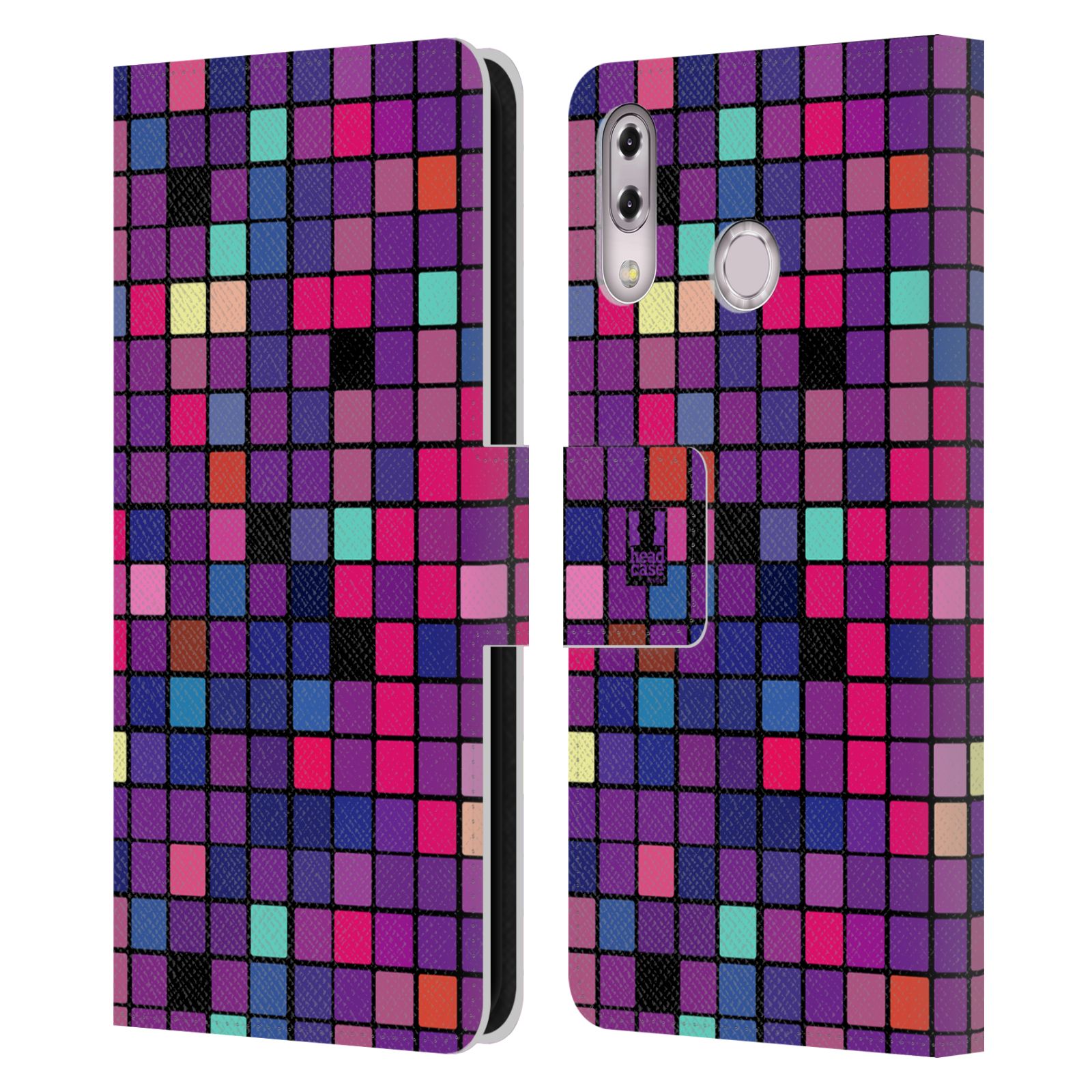 Pouzdro pro mobil Asus Zenfone 5z ZS620KL, 5 ZE620KL  - Disko style fialová