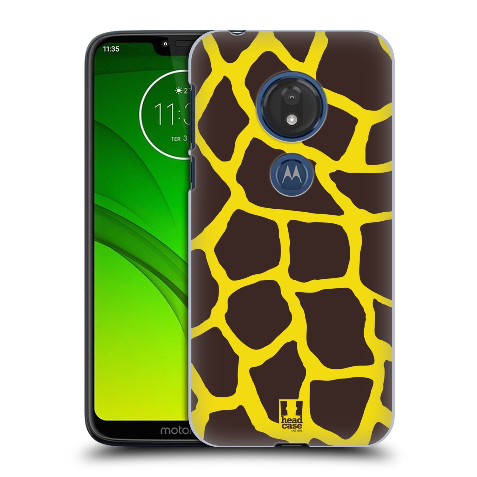 Pouzdro na mobil Motorola Moto G7 Play vzor Divočina zvíře 2 žirafa