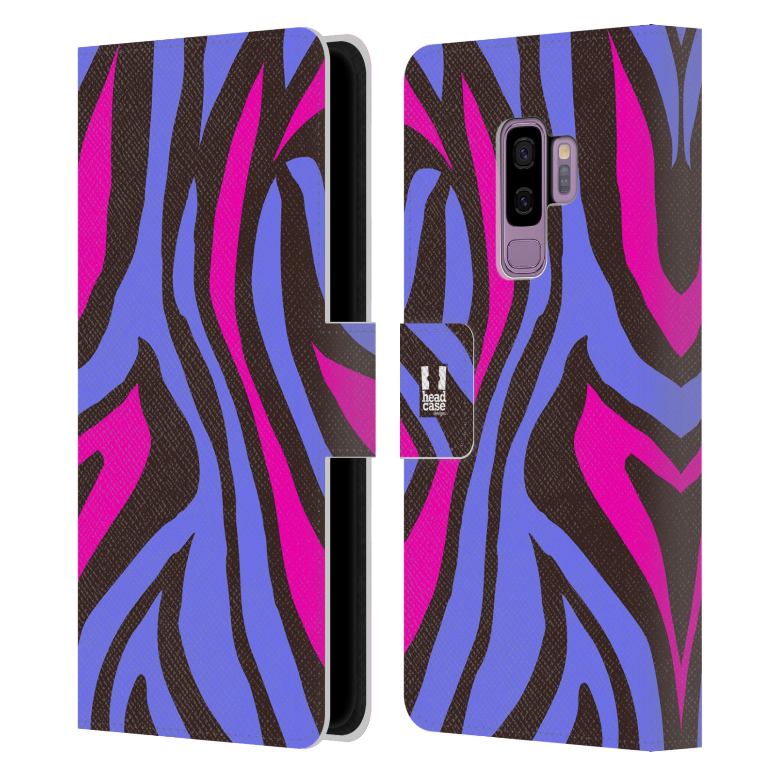 Pouzdro pro mobil Samsung Galaxy S9+ / S9 PLUS - Divoký vzor zvíře fialová, růžová