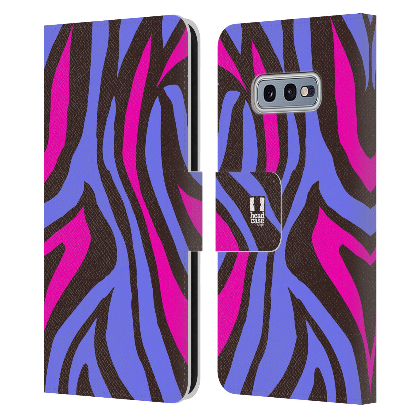 Pouzdro pro mobil Samsung Galaxy S10e  - Divoký vzor zvíře fialová, růžová