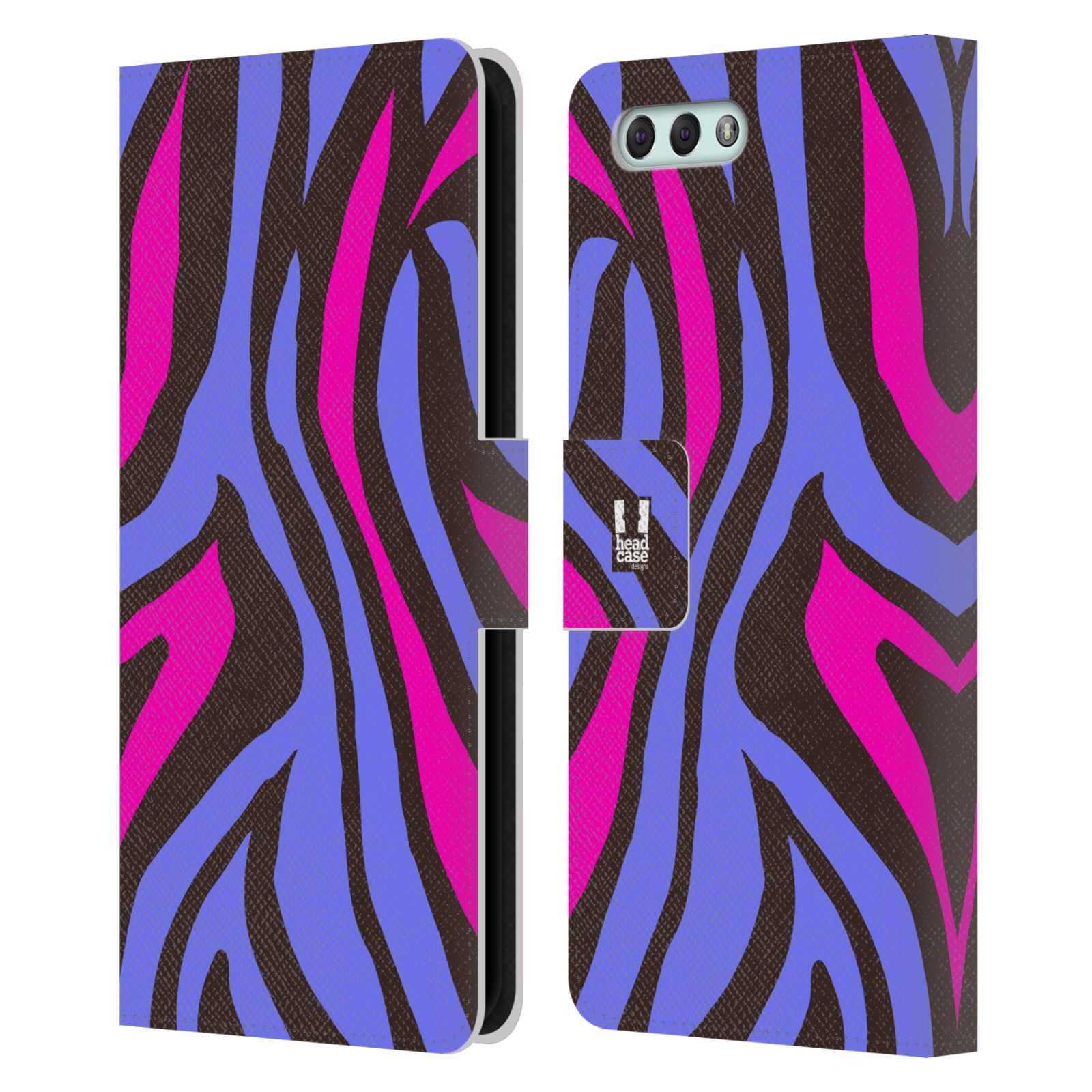 Pouzdro pro mobil Asus Zenfone 4 ZE554KL  - Divoký vzor zvíře fialová, růžová