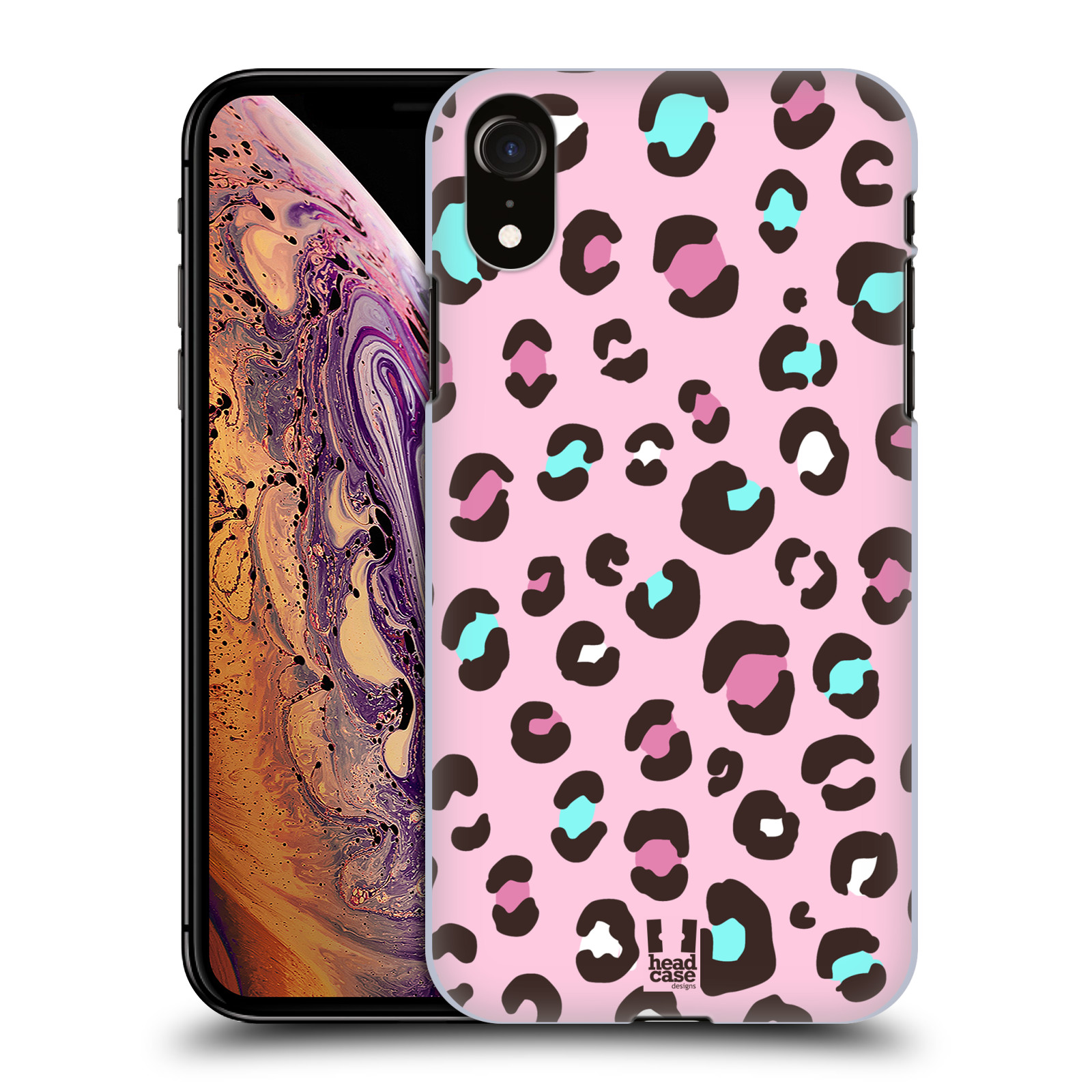 HEAD CASE plastový obal na mobil Apple Iphone XR vzor Divočina zvíře 2 růžový MIX
