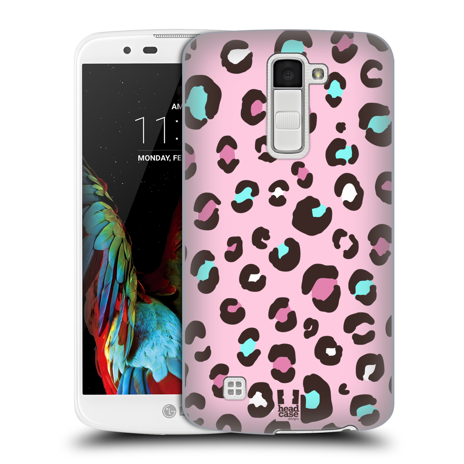 HEAD CASE plastový obal na mobil LG K10 vzor Divočina zvíře 2 růžový MIX