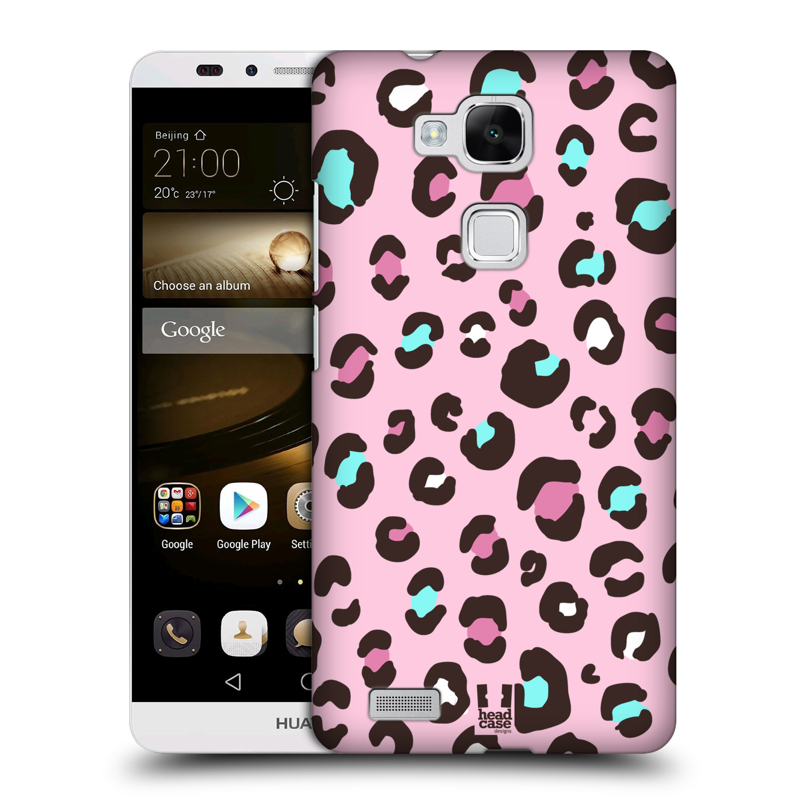 HEAD CASE plastový obal na mobil Huawei Mate 7 vzor Divočina zvíře 2 růžový MIX