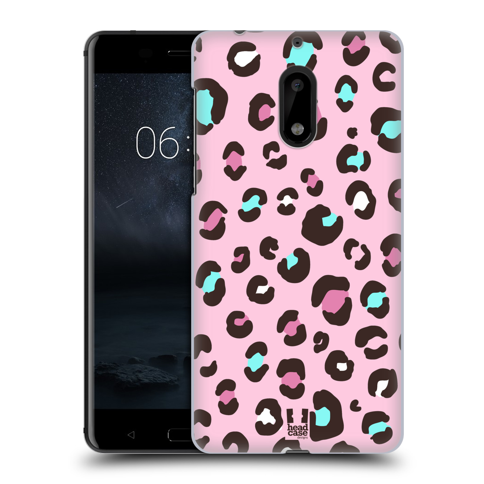 HEAD CASE plastový obal na mobil Nokia 6 vzor Divočina zvíře 2 růžový MIX