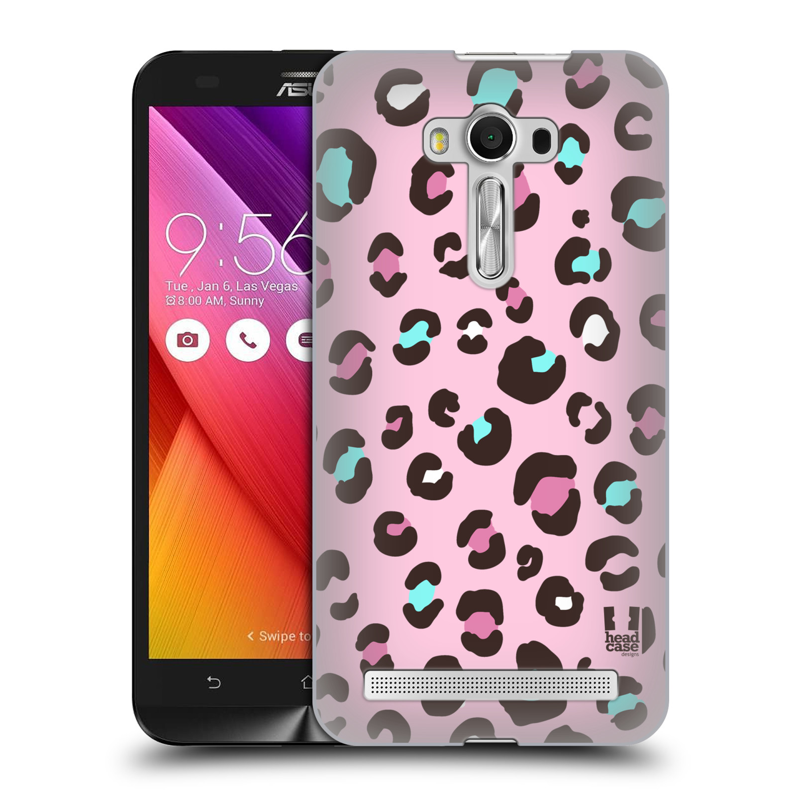 HEAD CASE plastový obal na mobil Asus Zenfone 2 LASER (5,5 displej ZE550KL) vzor Divočina zvíře 2 růžový MIX