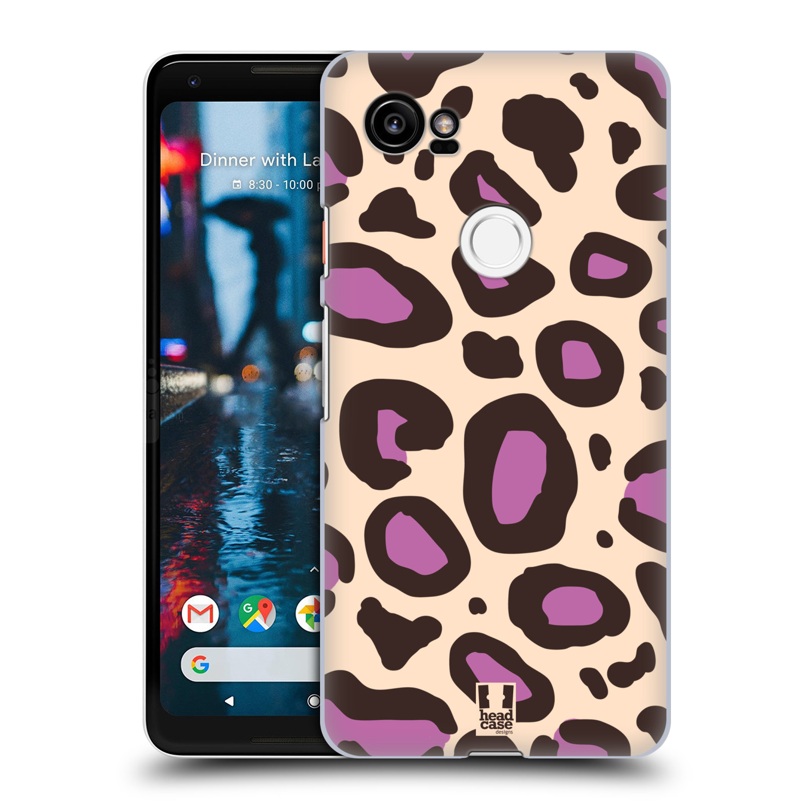 HEAD CASE plastový obal na mobil Google Pixel 2 XL vzor Divočina zvíře 2 neutrální fialová