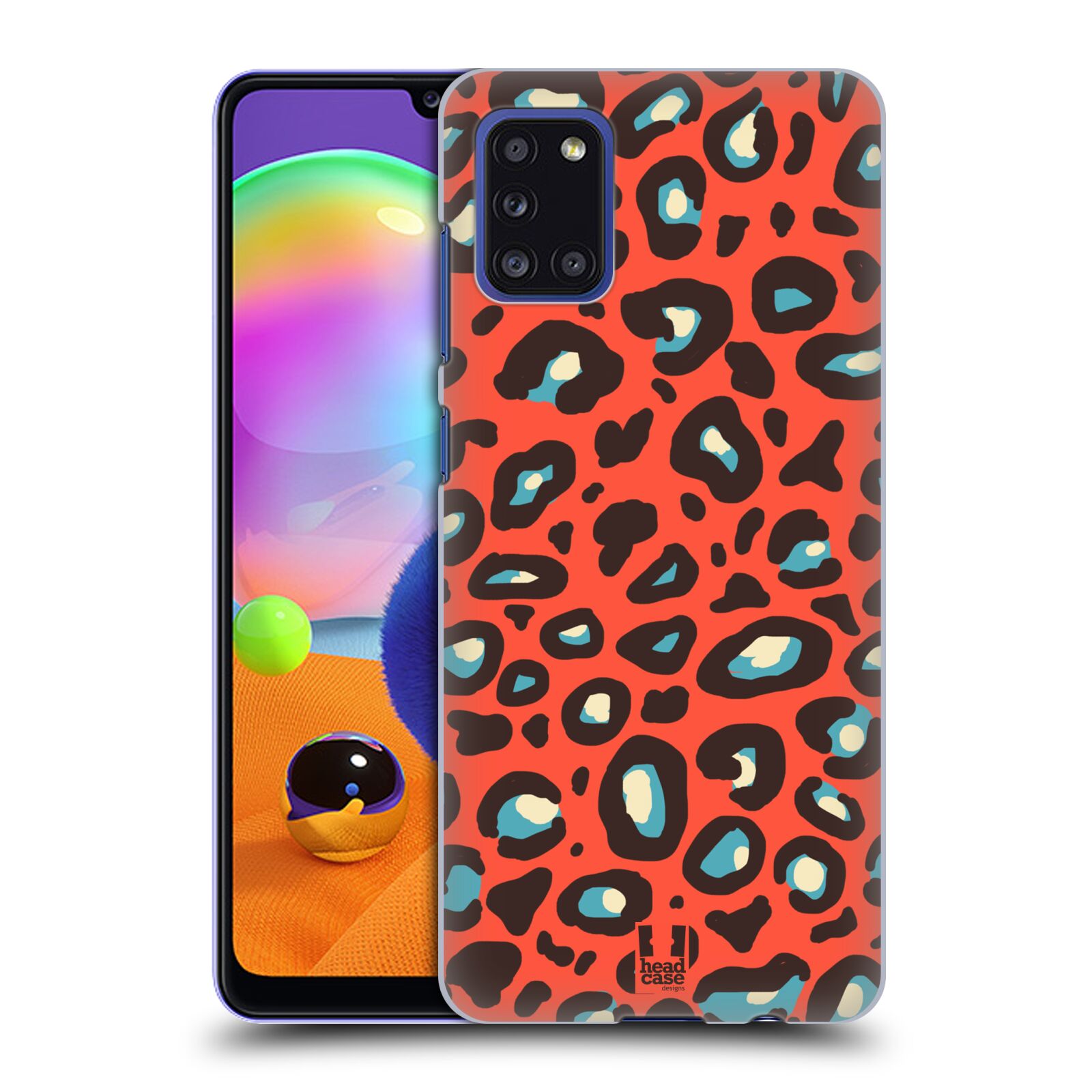 Zadní kryt na mobil Samsung Galaxy A31 vzor Divočina zvíře 2 oranžový leopard