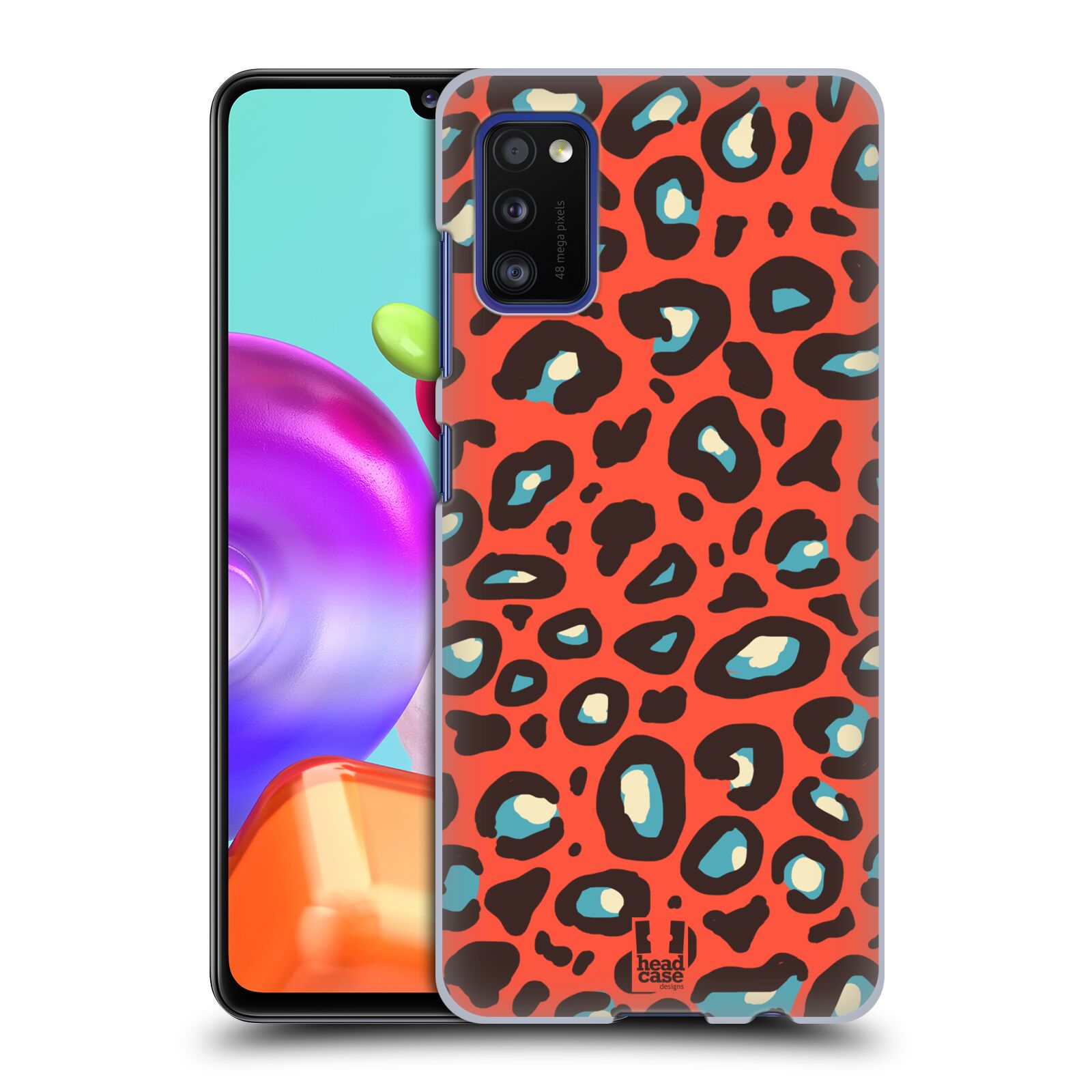 Zadní kryt na mobil Samsung Galaxy A41 vzor Divočina zvíře 2 oranžový leopard